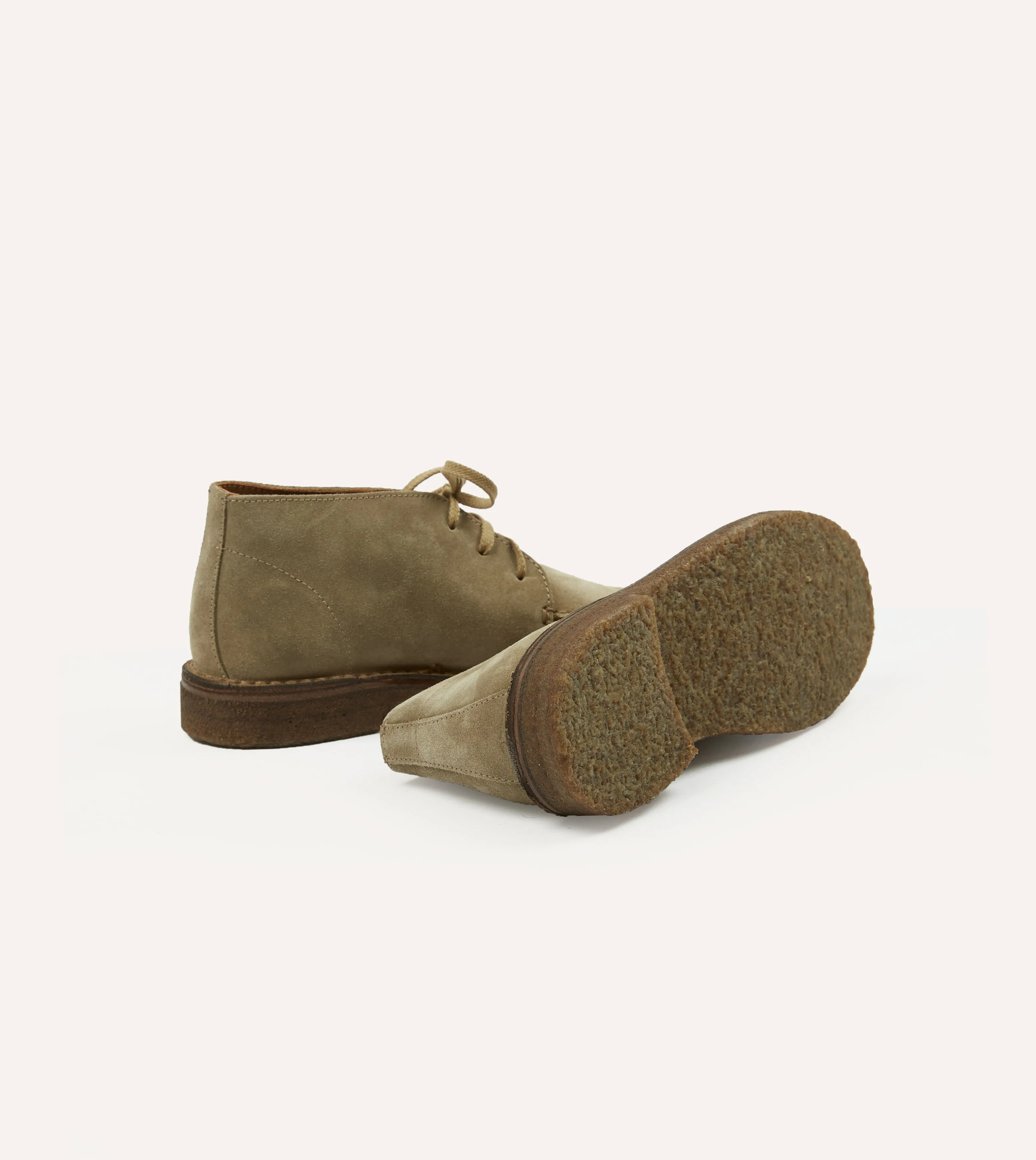 Crosby Moc-Toe Chukka Boot Sand Suede Stable Walk Look Shade