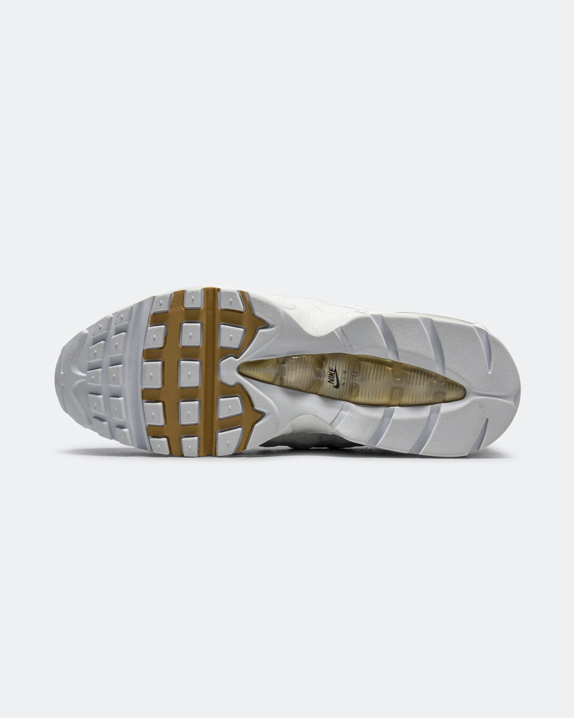 Firm Cushion Thermoplastic Stability Frame Air Max 95 Big Bubble - White/Metallic Gold-Black-Pearl Grey