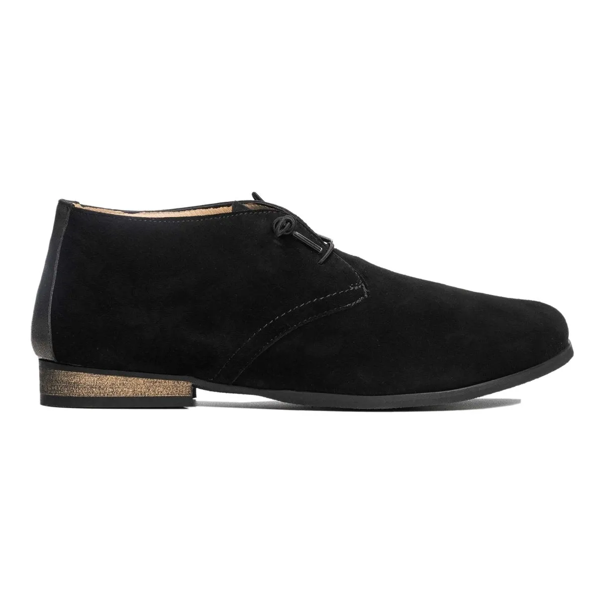 PieSanto Women's Belgium Black Suede Italian Line