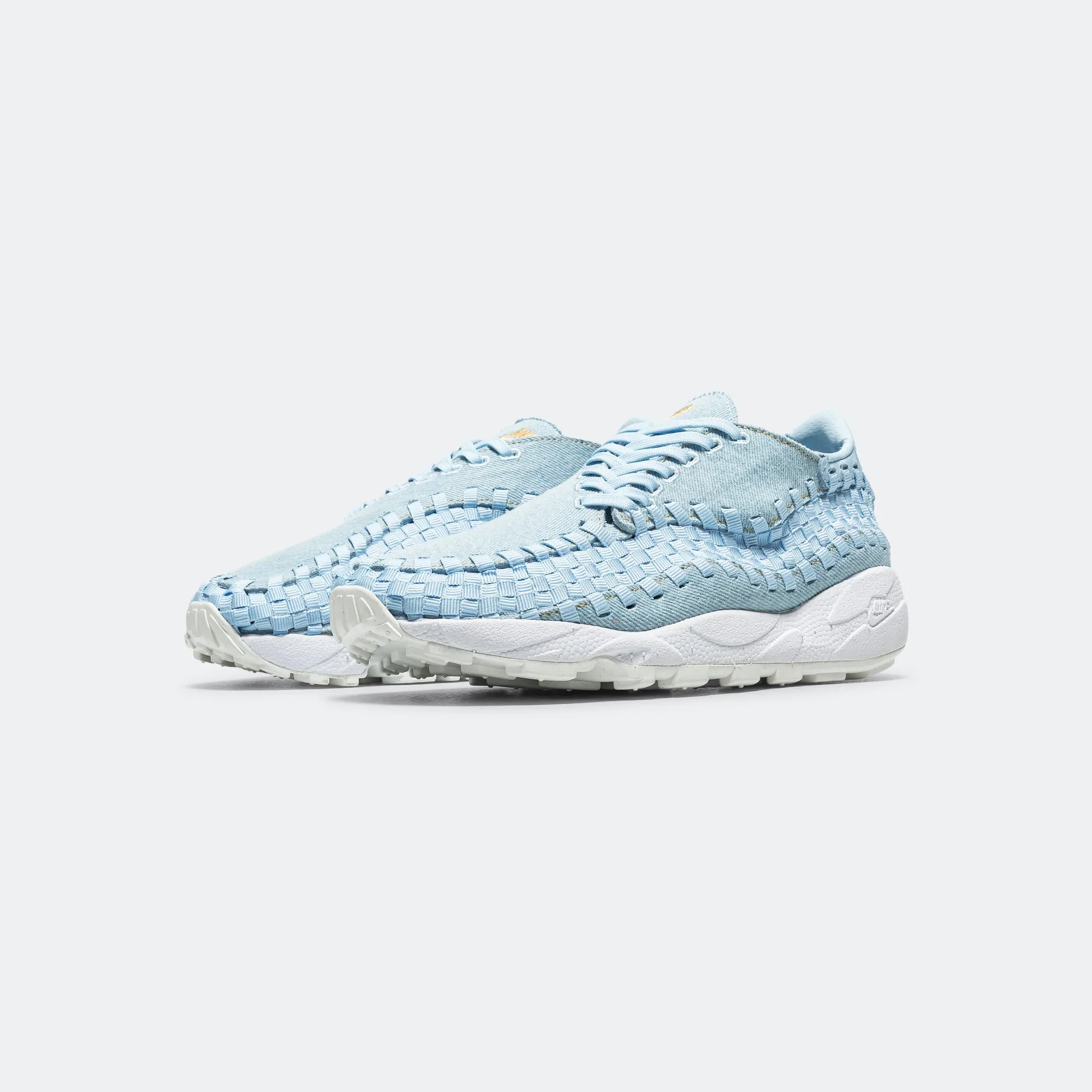 Womens Air Footscape - Denim/Wheat Gold-Ice Blue Street Movement Ventilated Panels