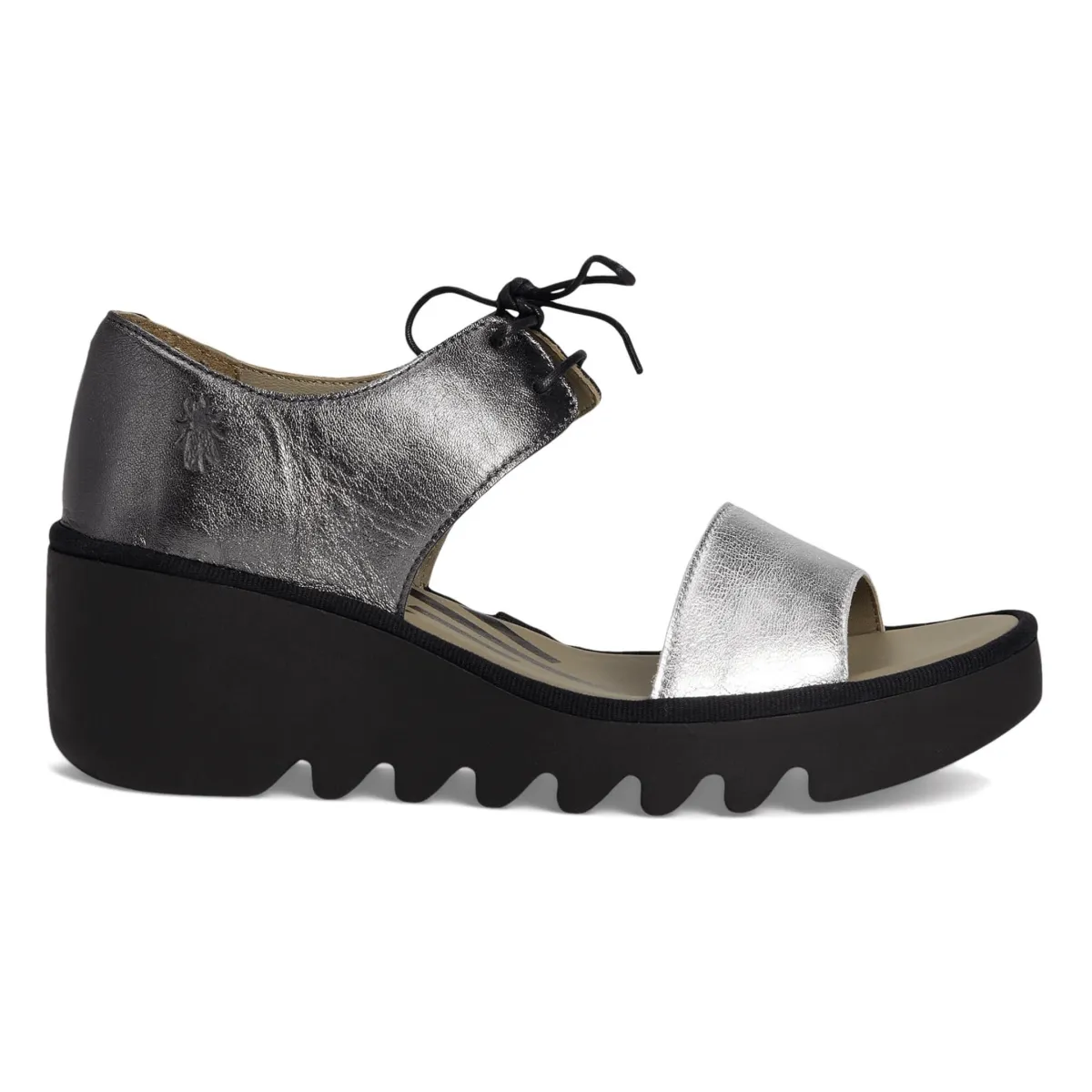 Fly London Women's BILU465 Silver/Graphite Guest Ready