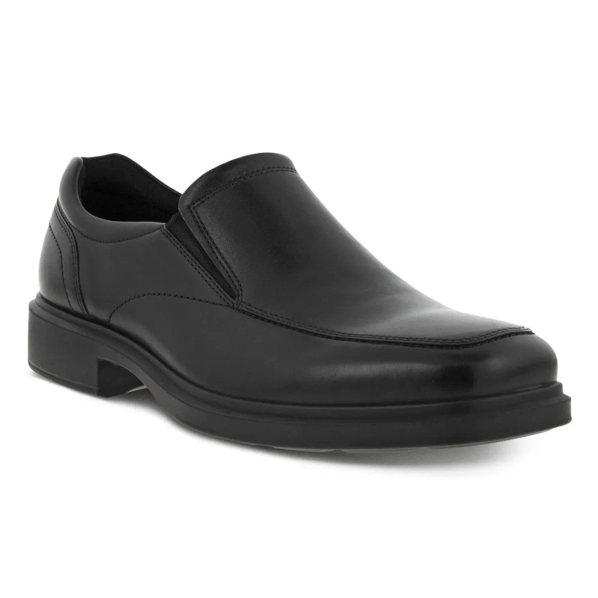 Dark color ECCO Men's Helsinki 2.0 Apron Toe Slip-On Black