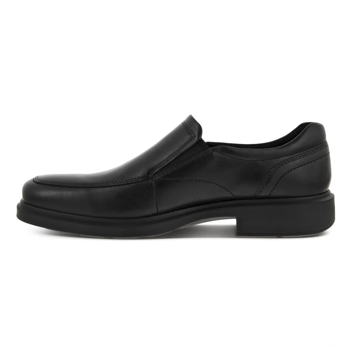 ECCO Men's Helsinki 2.0 Apron Toe Slip-On Black Boss Shade Bride Side