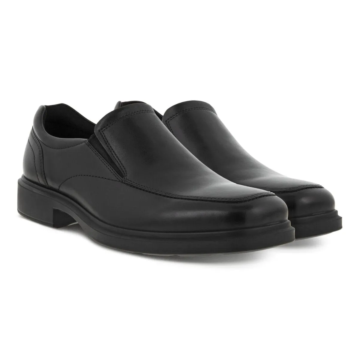 ECCO Men's Helsinki 2.0 Apron Toe Slip-On Black Daily Fit