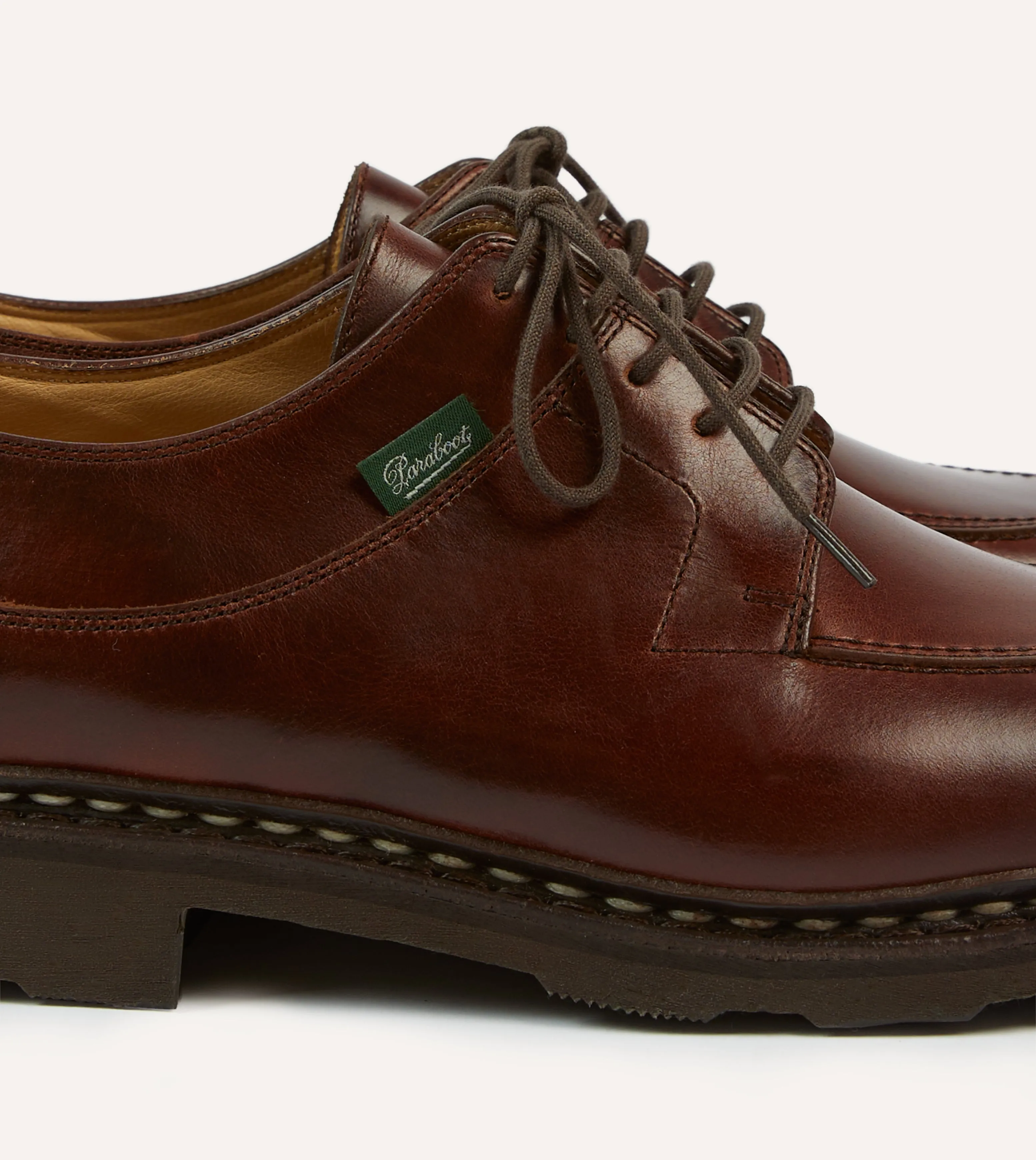 Paraboot Avignon Brown Leather Derby Shoe Boardroom Style Power Shade