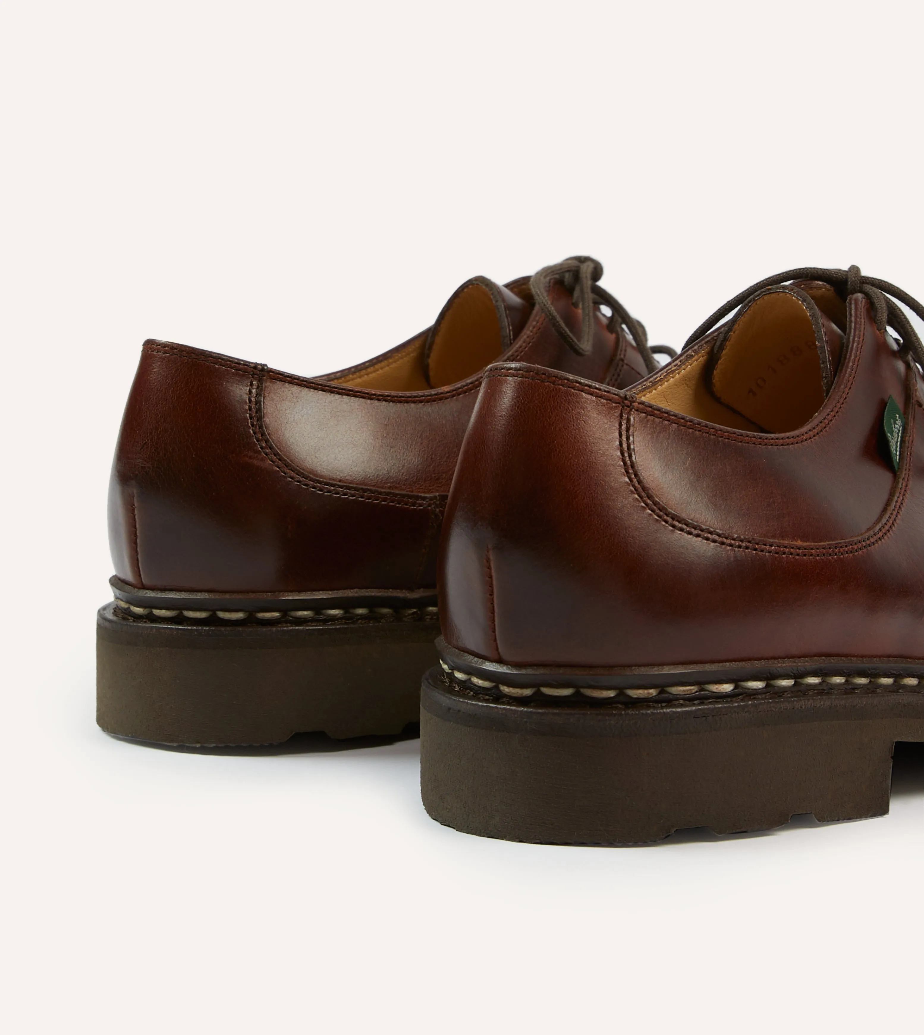 Paraboot Avignon Brown Leather Derby Shoe Easy to Wear