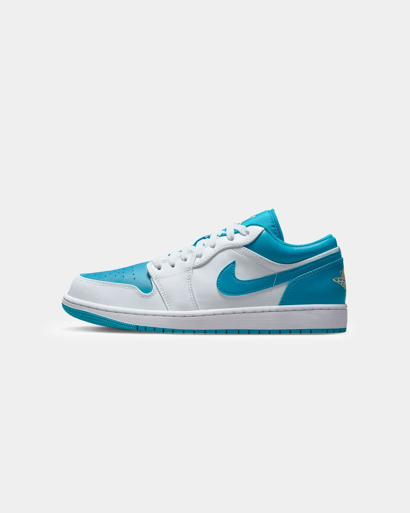 Sole Soft Jordan Air Jordan 1 Low White/Celestial Gold
