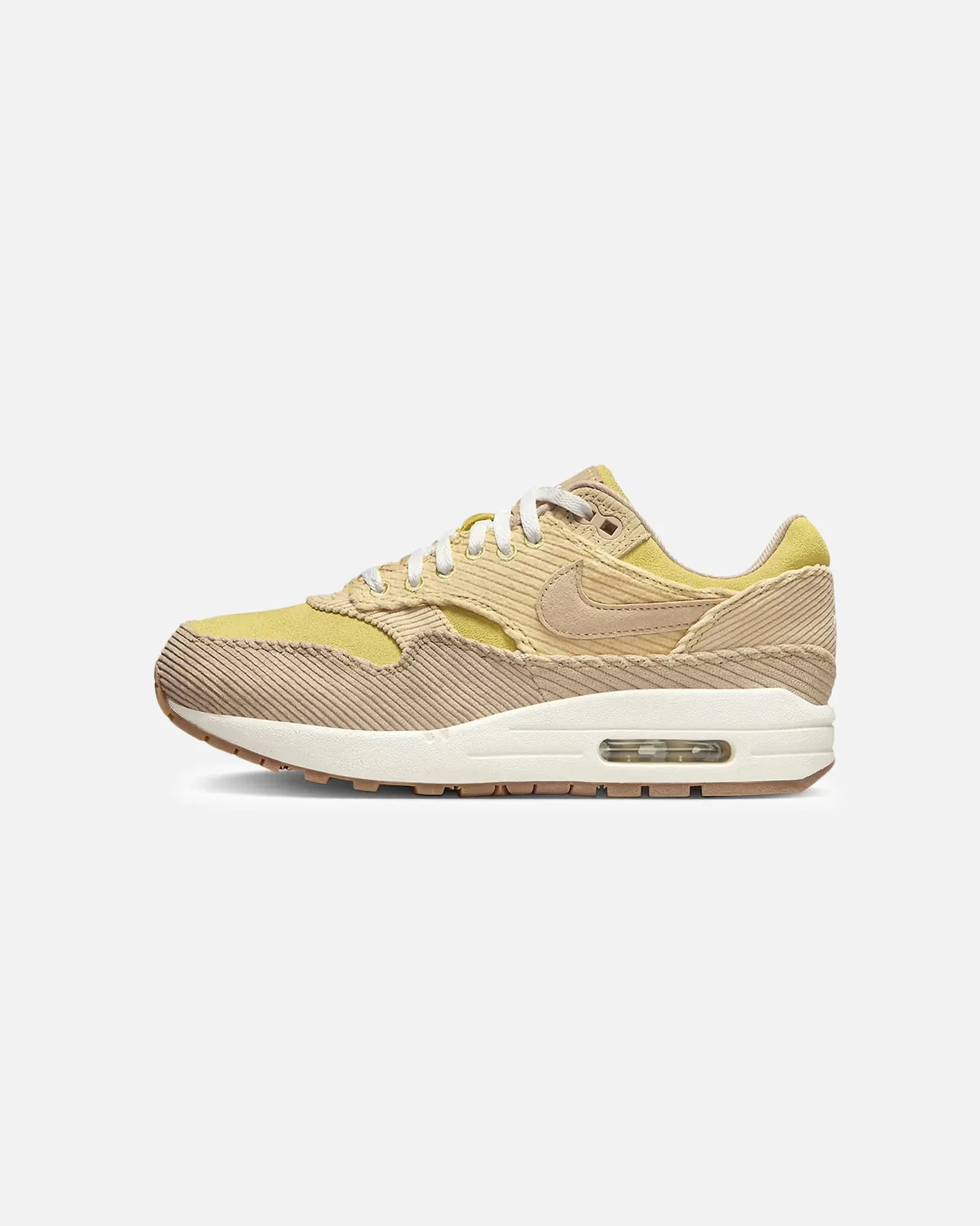 Nike Women's Air Max 1 '87 "CordAiroy" Buff Gold/Hemp Durable flexibility