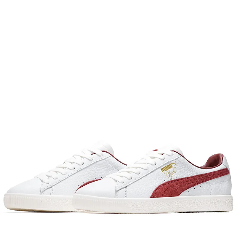 Puma Clyde Made In Italy - Puma White/Intense Red Flexible Support Grippy Outsole