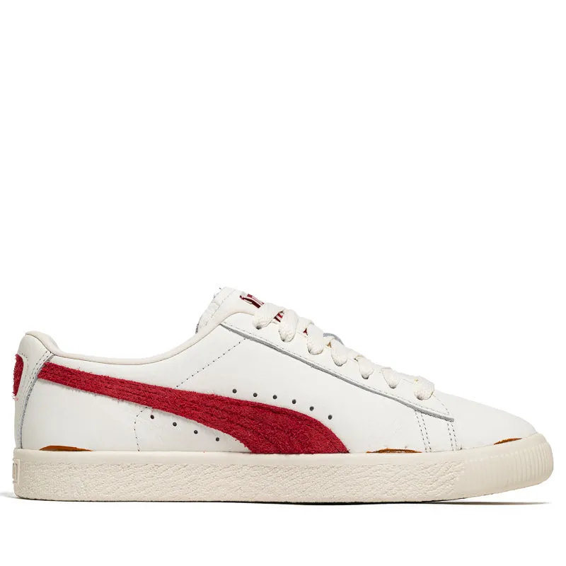 Puma Clyde Neverworn III - Warm White/Chalk Red Soft Leather Finish
