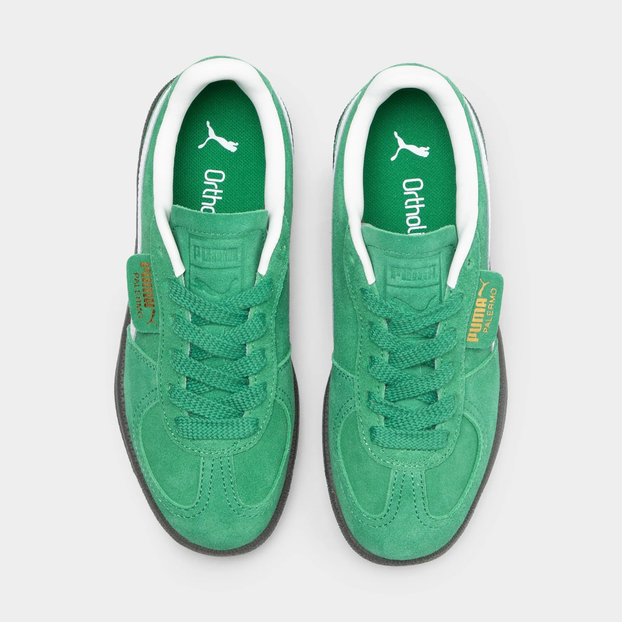 PUMA Juniors' Palermo Archive Green / White Fashionable