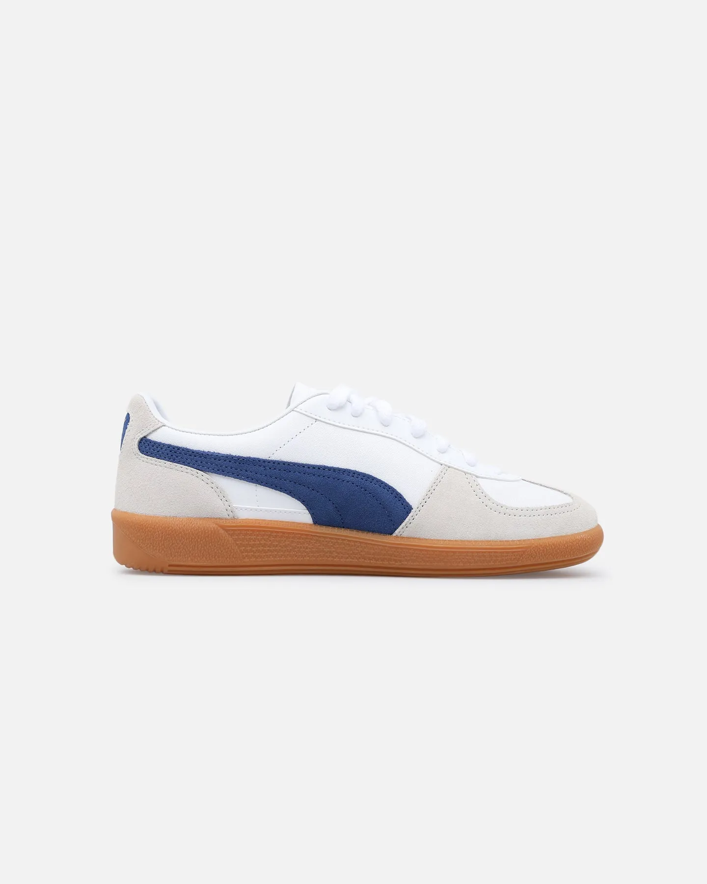 French Soft Puma Palermo Leather White/Blue