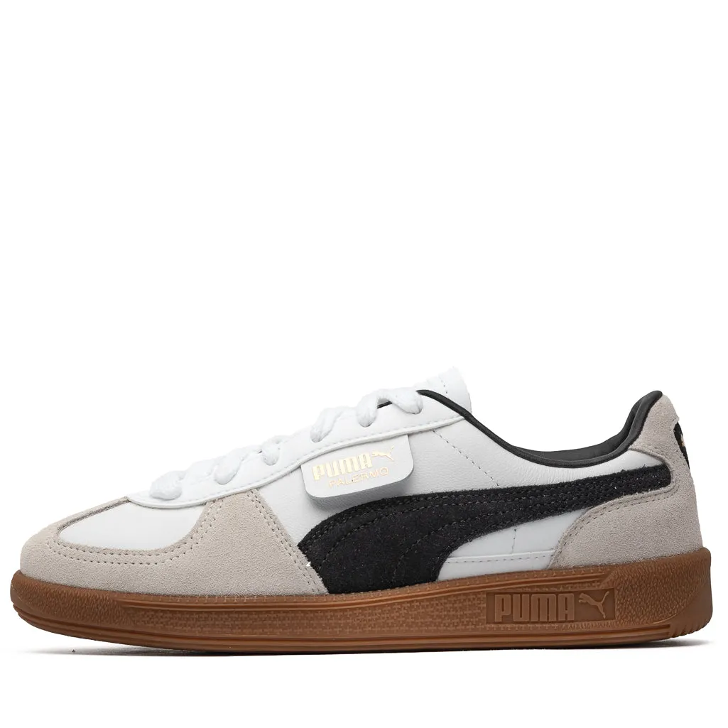Toe Cap Puma Palermo Leather - White/Vapor Grey