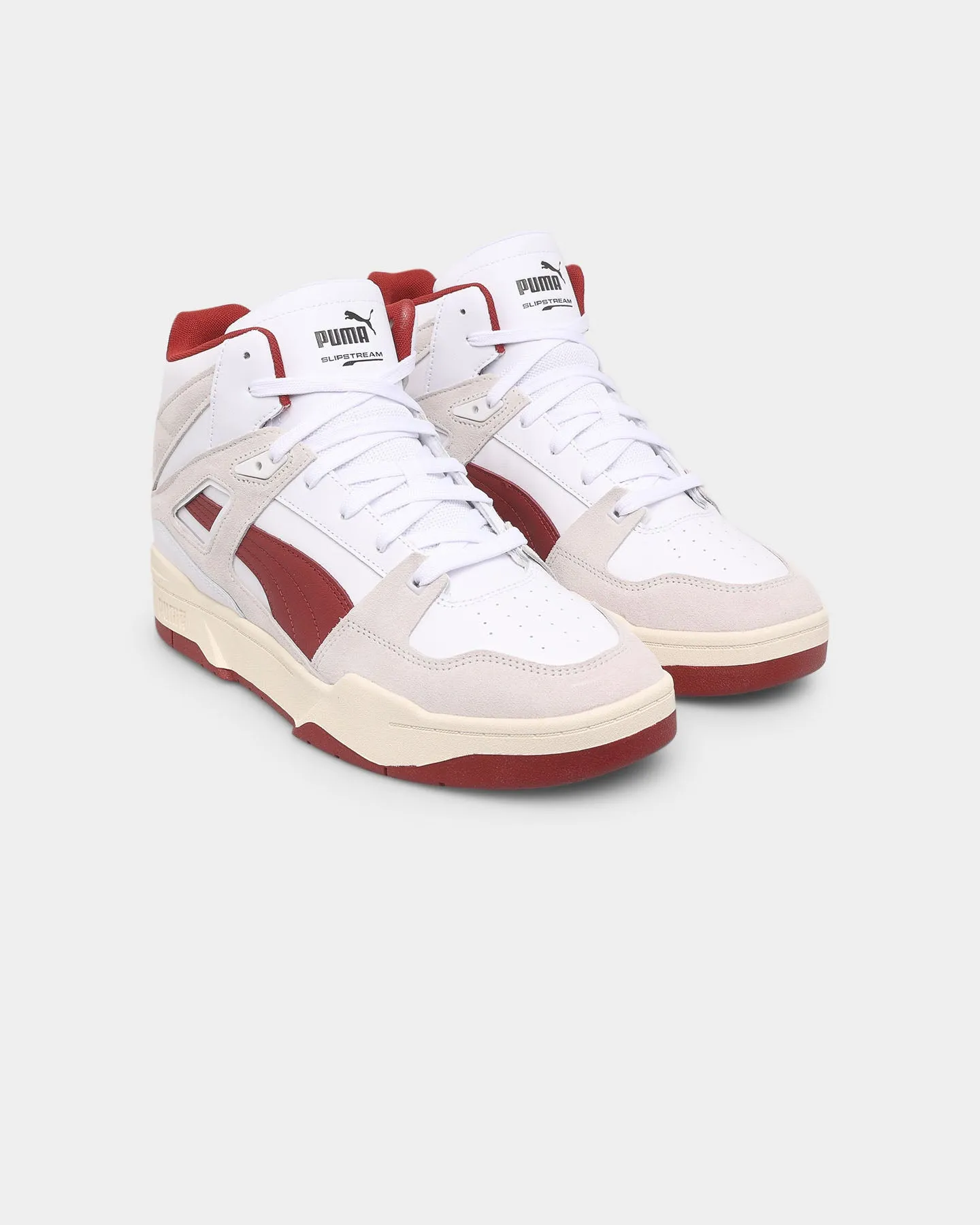 Fast pace Puma Slipstream Hi Heritage Shoes Puma White-Nimbus Cloud-Intense Red
