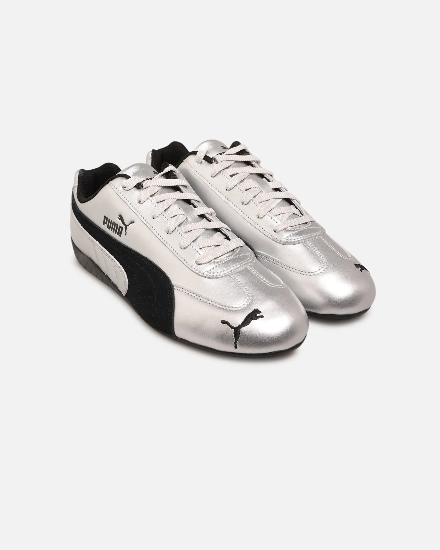 Kids Fun Puma Speedcat Metallic Silver