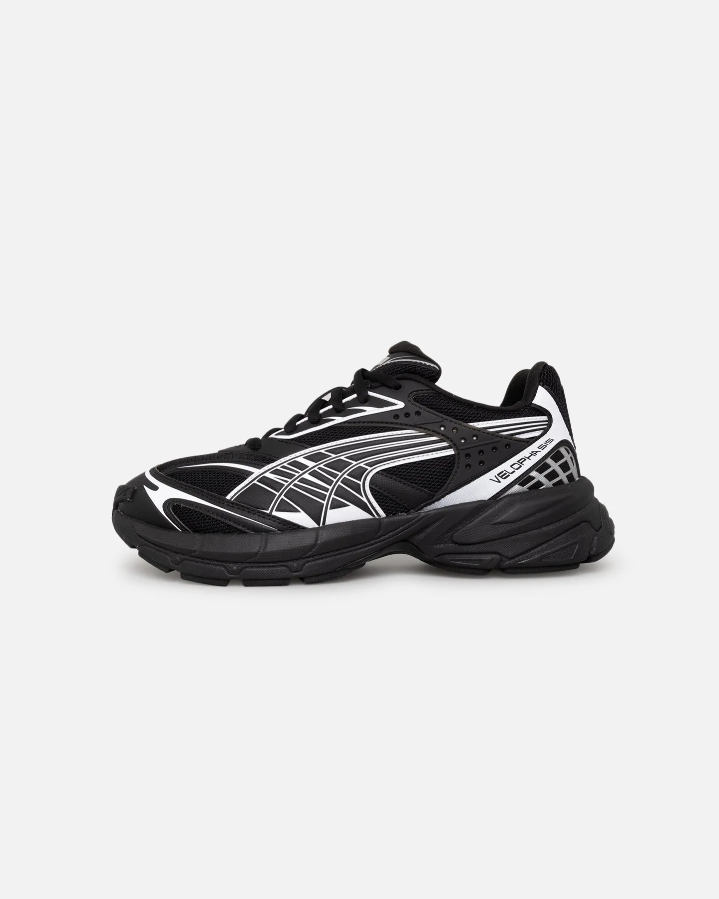 Puma Velophasis Always On Black Snow Ride Tech Knit