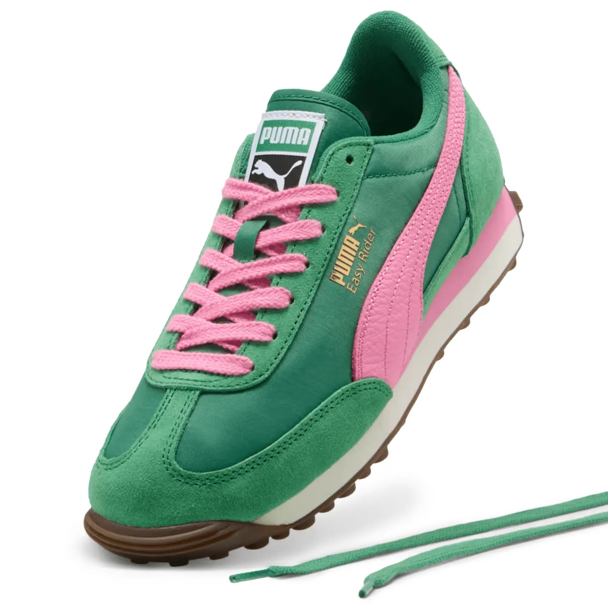 Sand Jog Puma Women's Easy Rider Vintage Archive Green/Poised Pink