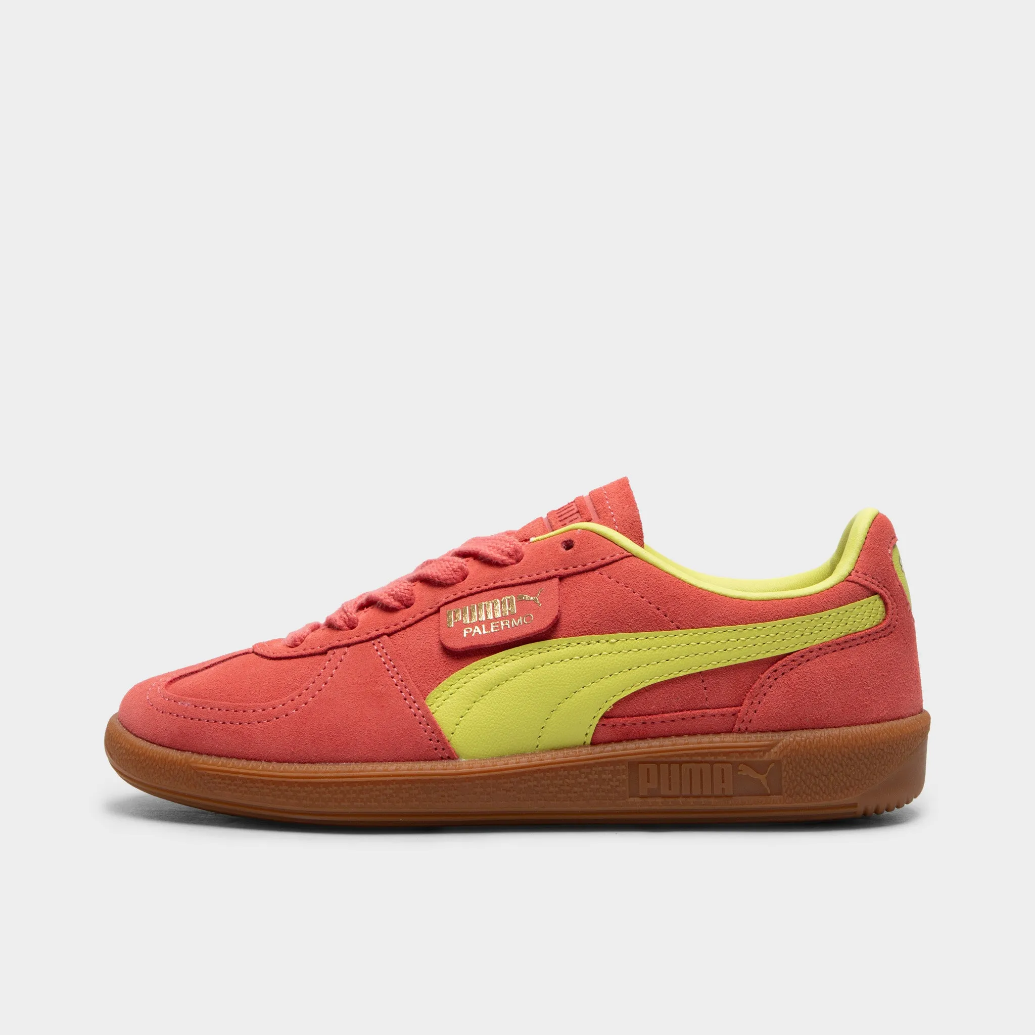 PUMA Women's Palermo Salmon / Lime Sheen - Gum Stride Light Insole Comfort