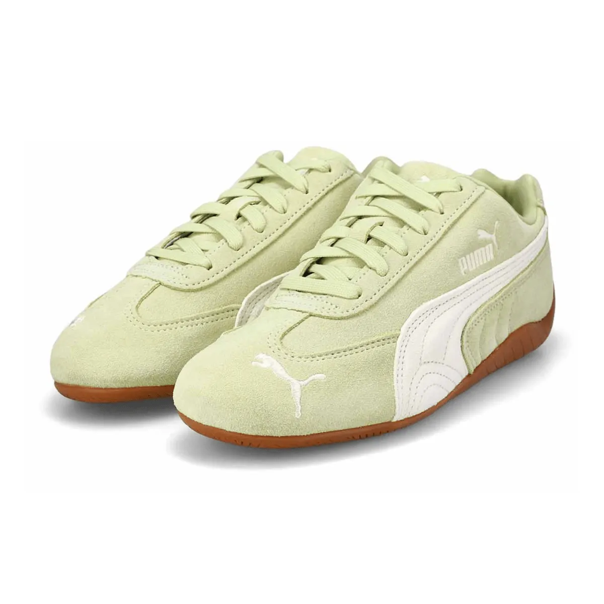 Shock Absorbing All-Purpose Use Puma Women's Speedcat OG Pistachio Green/Warm White