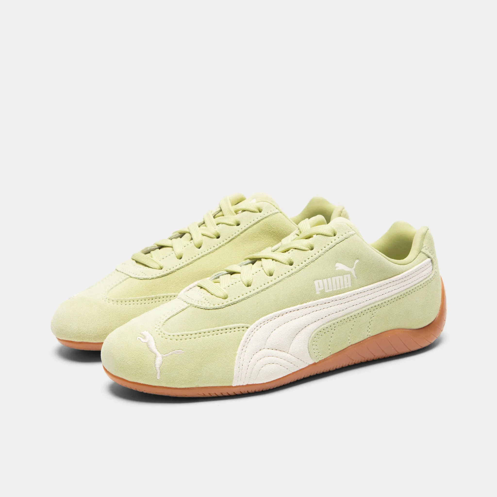 PUMA Women's Speedcat OG Pistachio Green / Warm White Smooth Flex Reinforced Seams