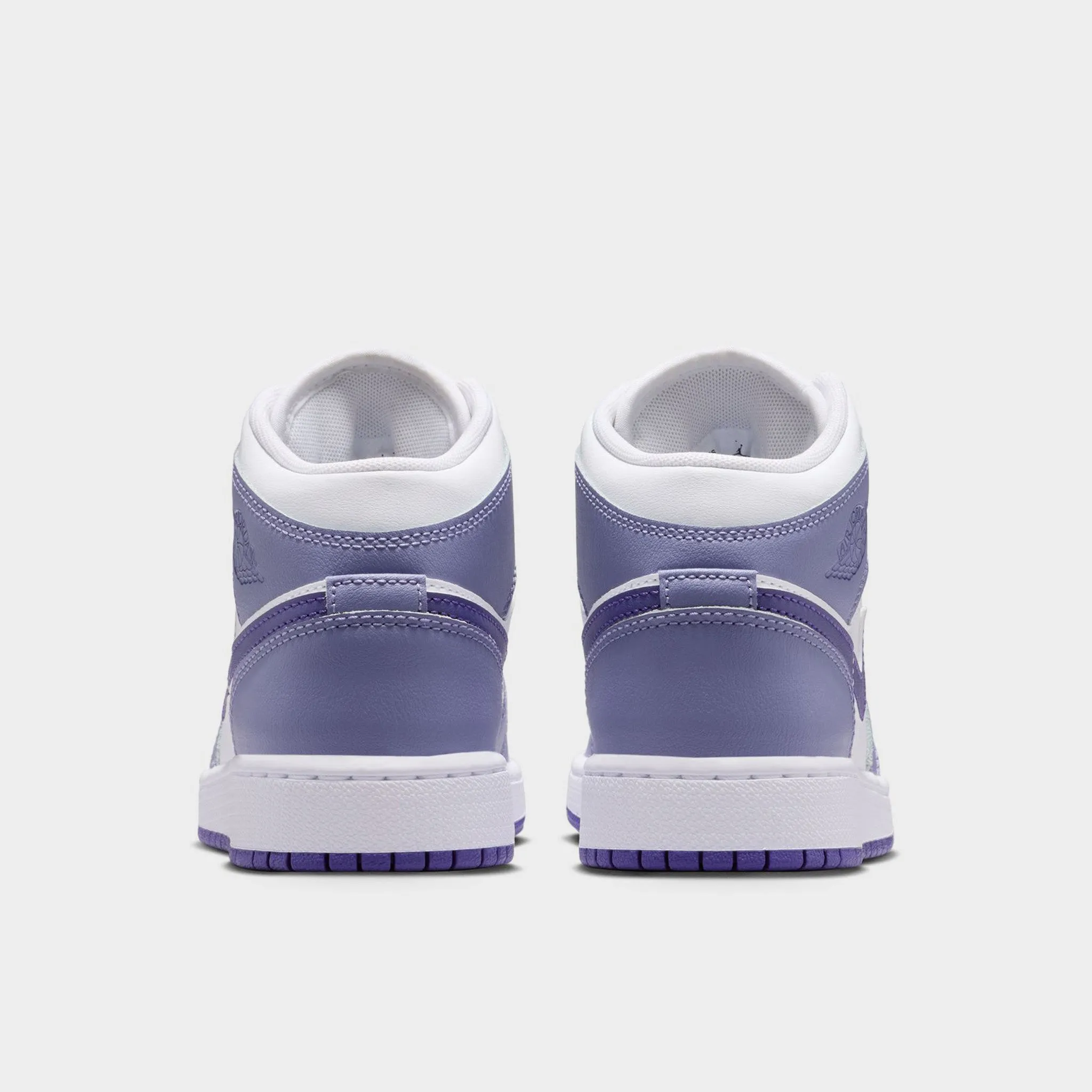 Jordan 1 Mid GS Dusty Amethyst / Court Purple - White Molded Insole Energy Rise
