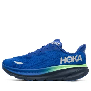 Hoka Clifton 9 Gore-Tex - Dazzling Blue/Evening Sky Easy Go Textured Outsole Pattern