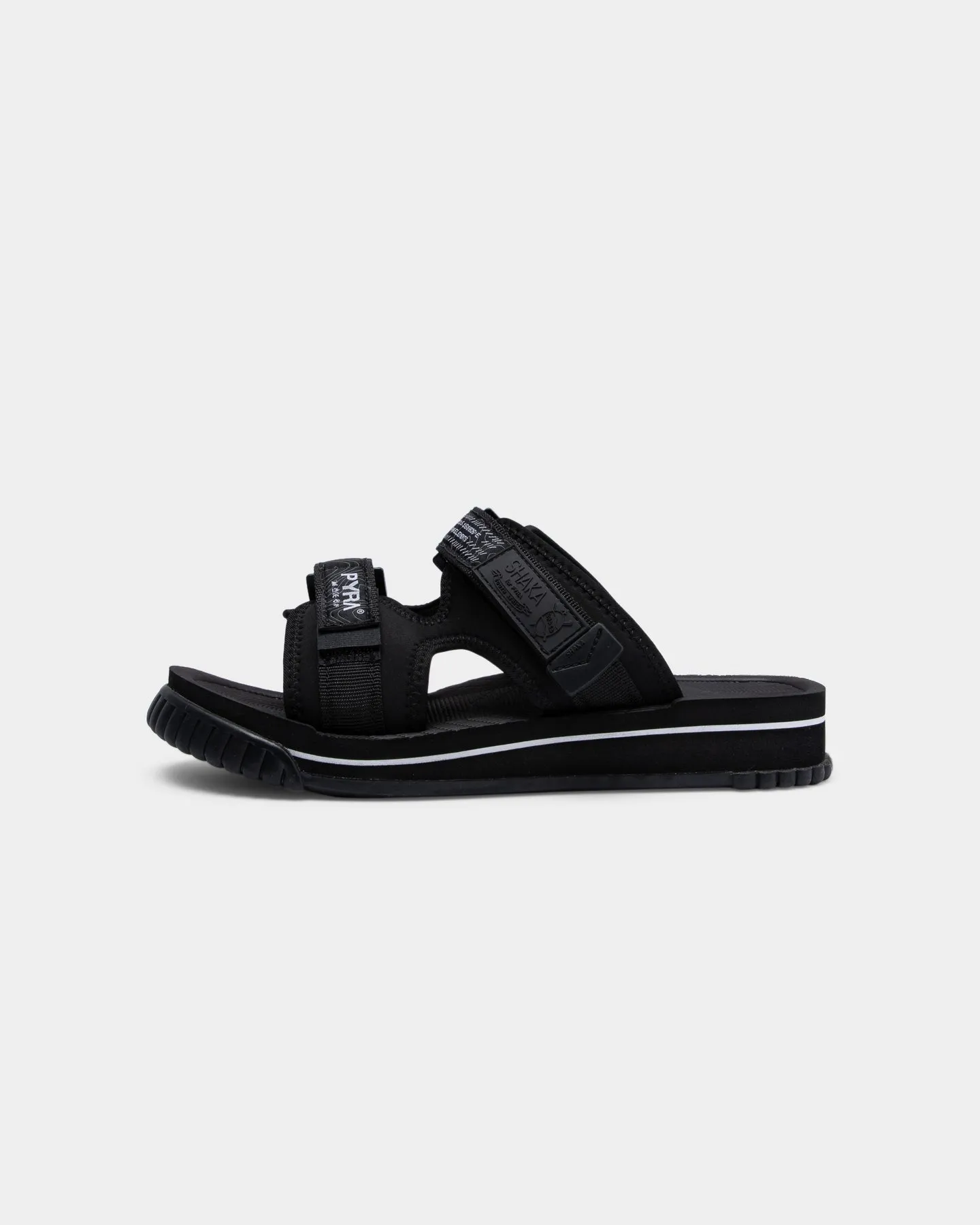 PYRA Men's PYRA? x Shaka Chill Out Sandal Black Multi Purpose