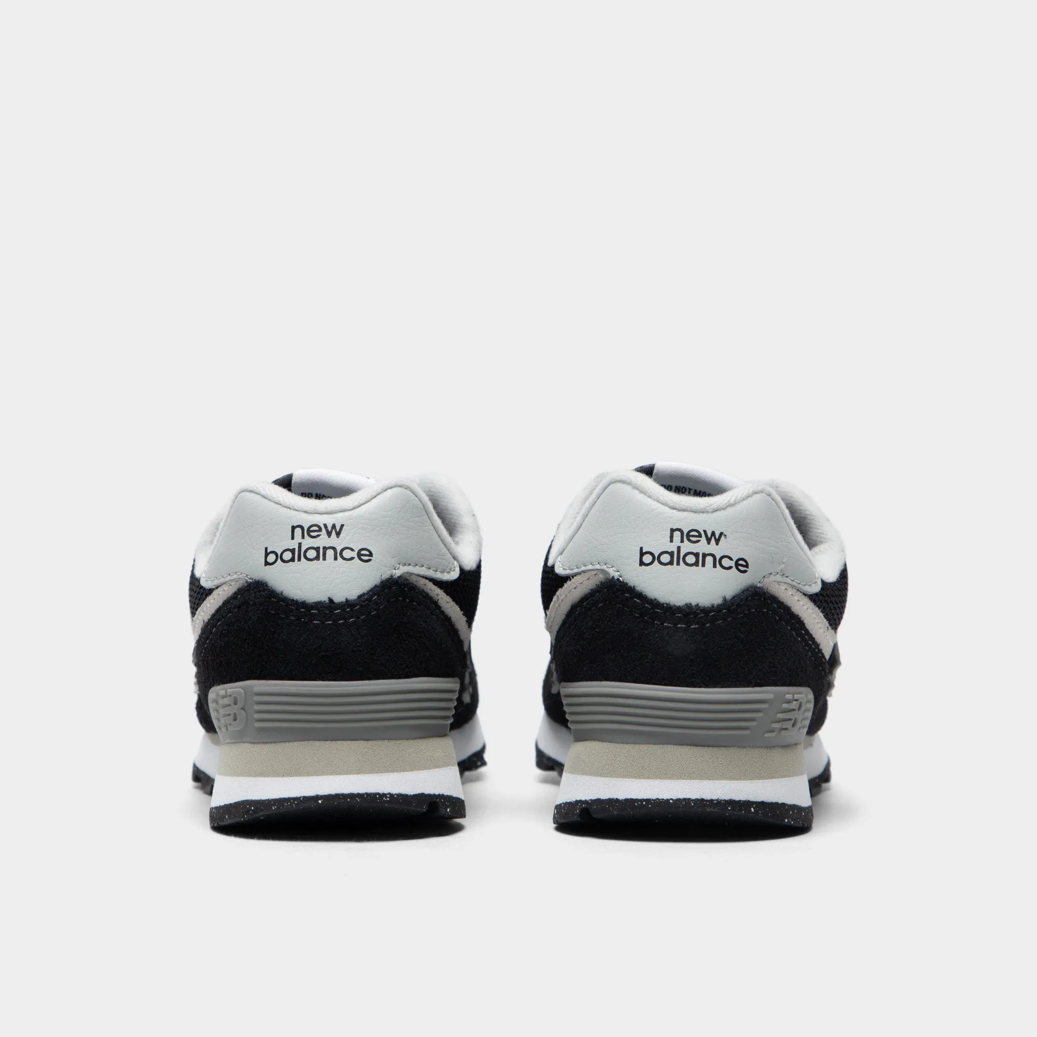 New Balance Children's 574 Black / White Daily Comfort Japan Neat