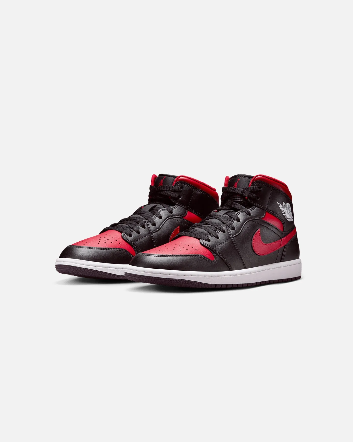 Jordan Air Jordan 1 Mid "Bred" Black/Varisty Red-Summit White Denim Cool