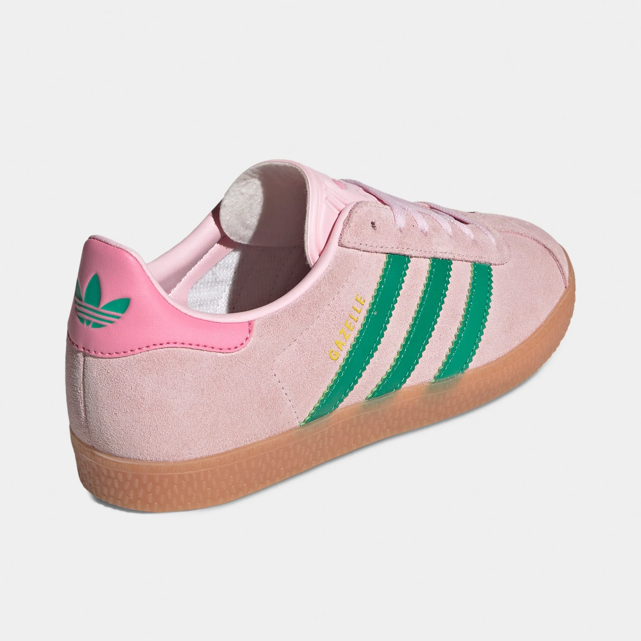 adidas Juniors' Gazelle Clear Pink / Court Green - Bliss Pin All Fit Style