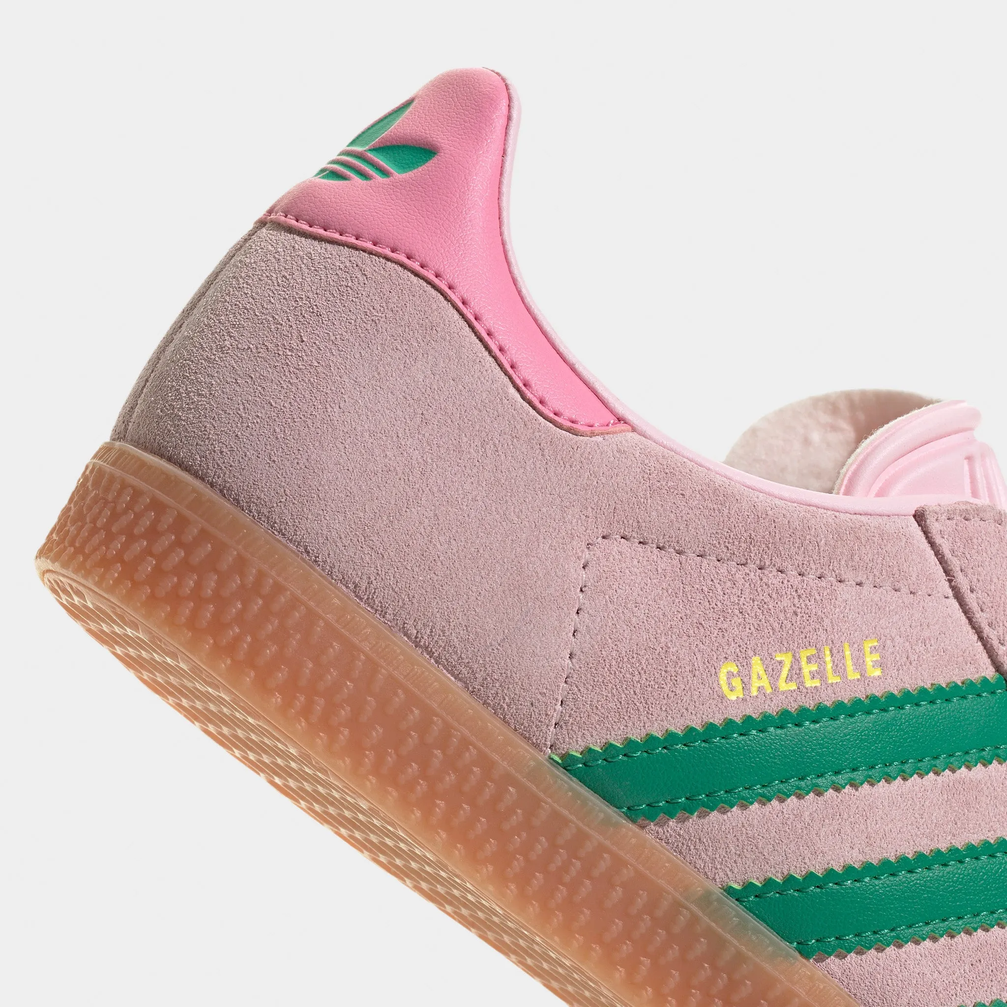 adidas Juniors' Gazelle Clear Pink / Court Green - Bliss Pin Tone Play