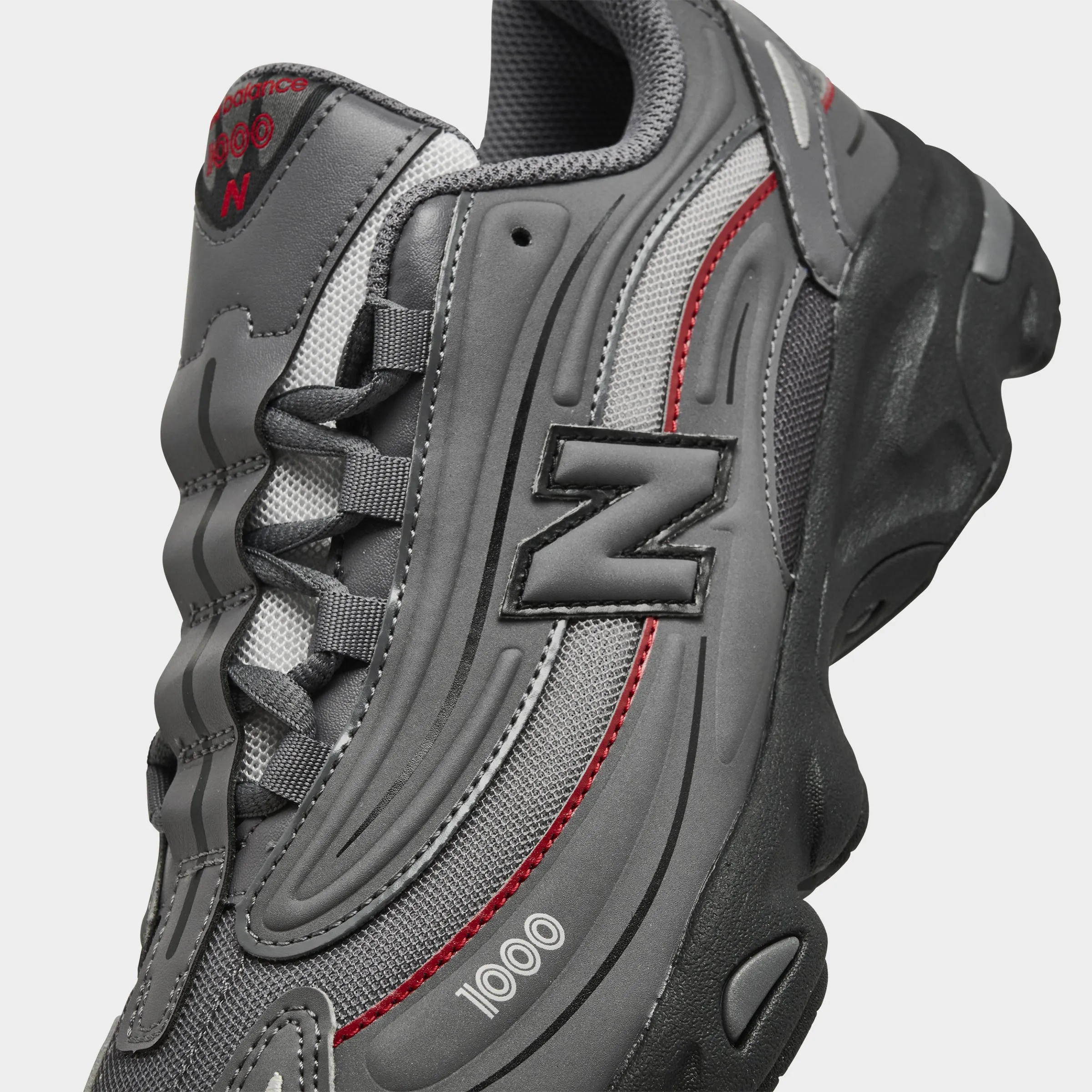 Mesh Cool Viral Pop New Balance Juniors' 1000 Castlerock / Team Red