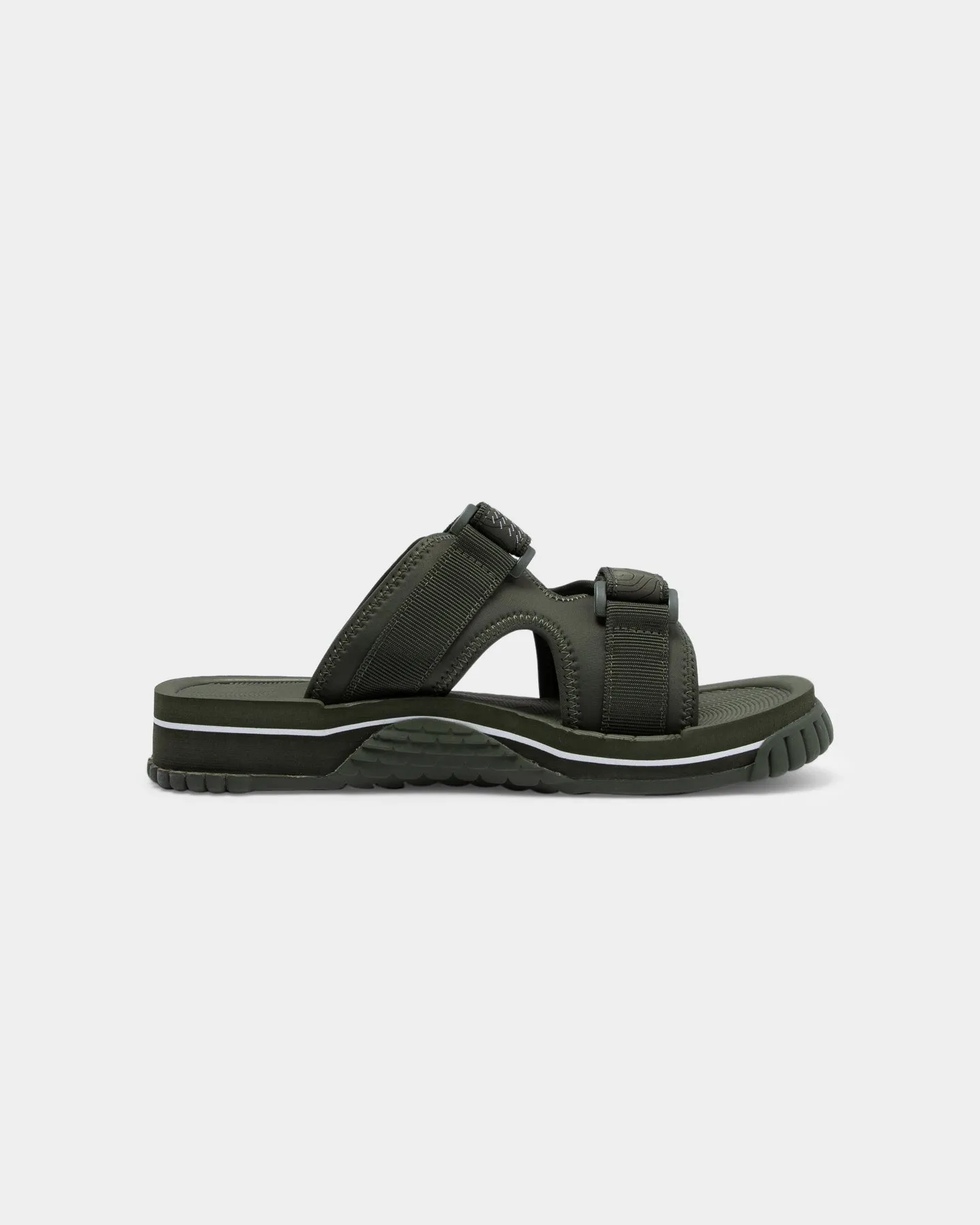 PYRA Men's PYRA? x Shaka Chill Out Sandal Olive Green Party Mood