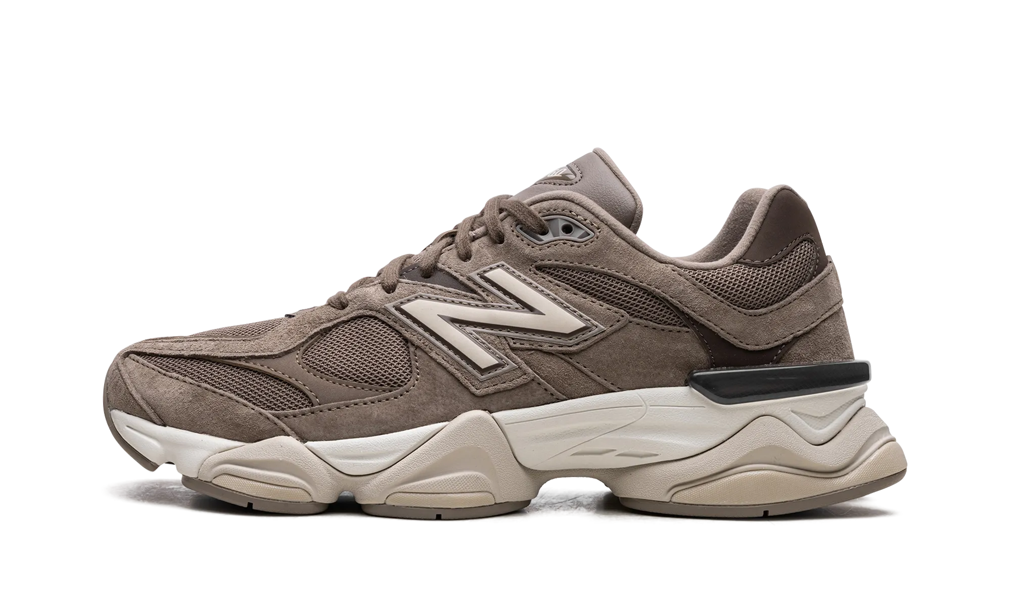 9060 "Mushroom Brown" logo - hooked - and - looped shoes
