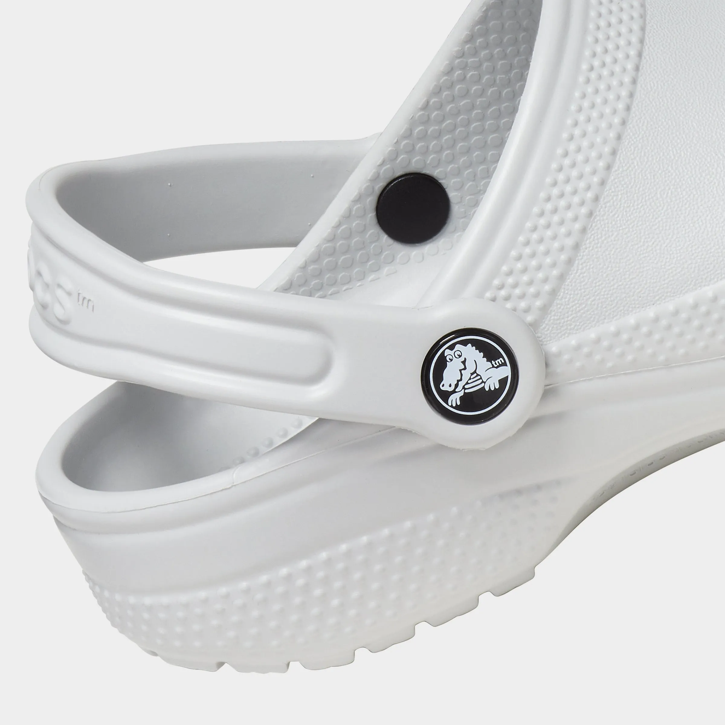 Crocs Children's Classic Clog / White Wide Path Camera Look