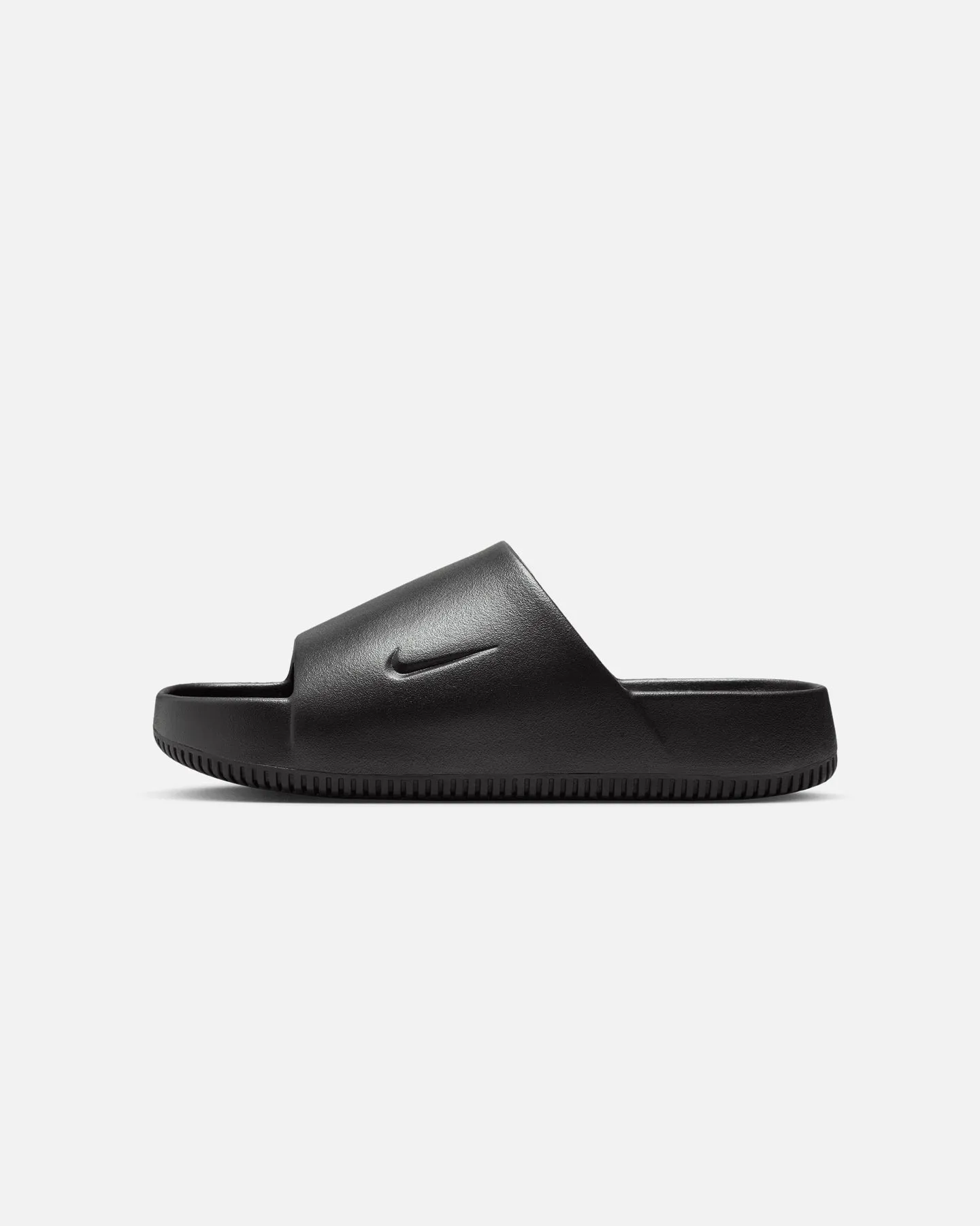 Nike Calm Slide Black/Black Neutral Glow Toe box