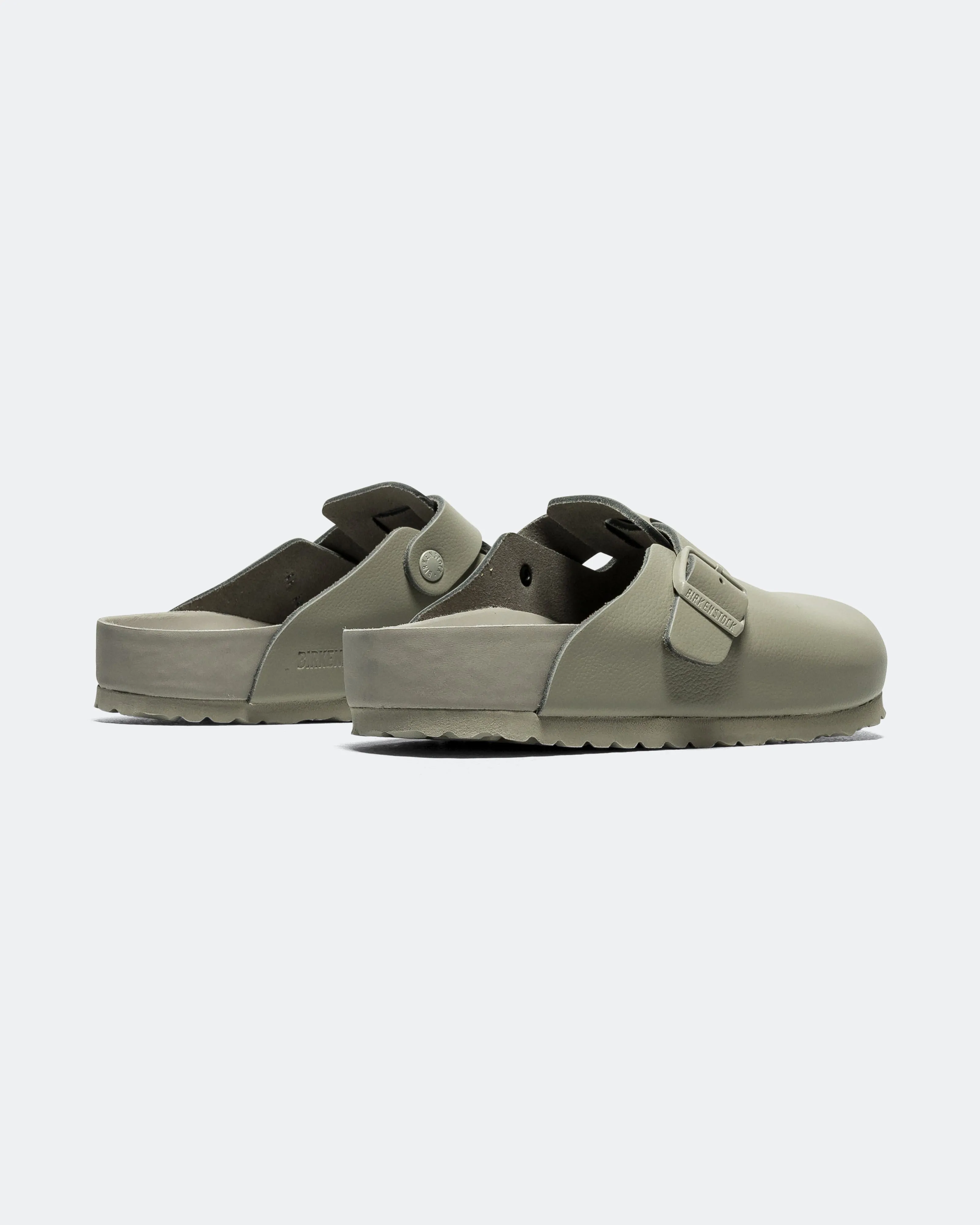 Leaf Touch Open Wear Boston Exquisite - Mineral Grey Natural Leather