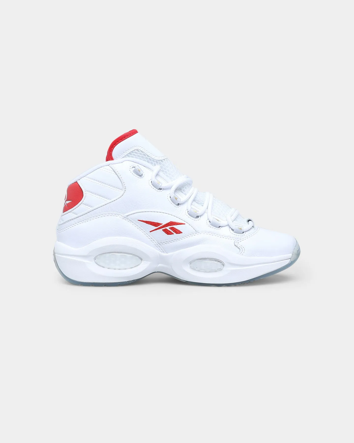 School Day Stride Bold Rebook Question Mid Chalk/Vector Red