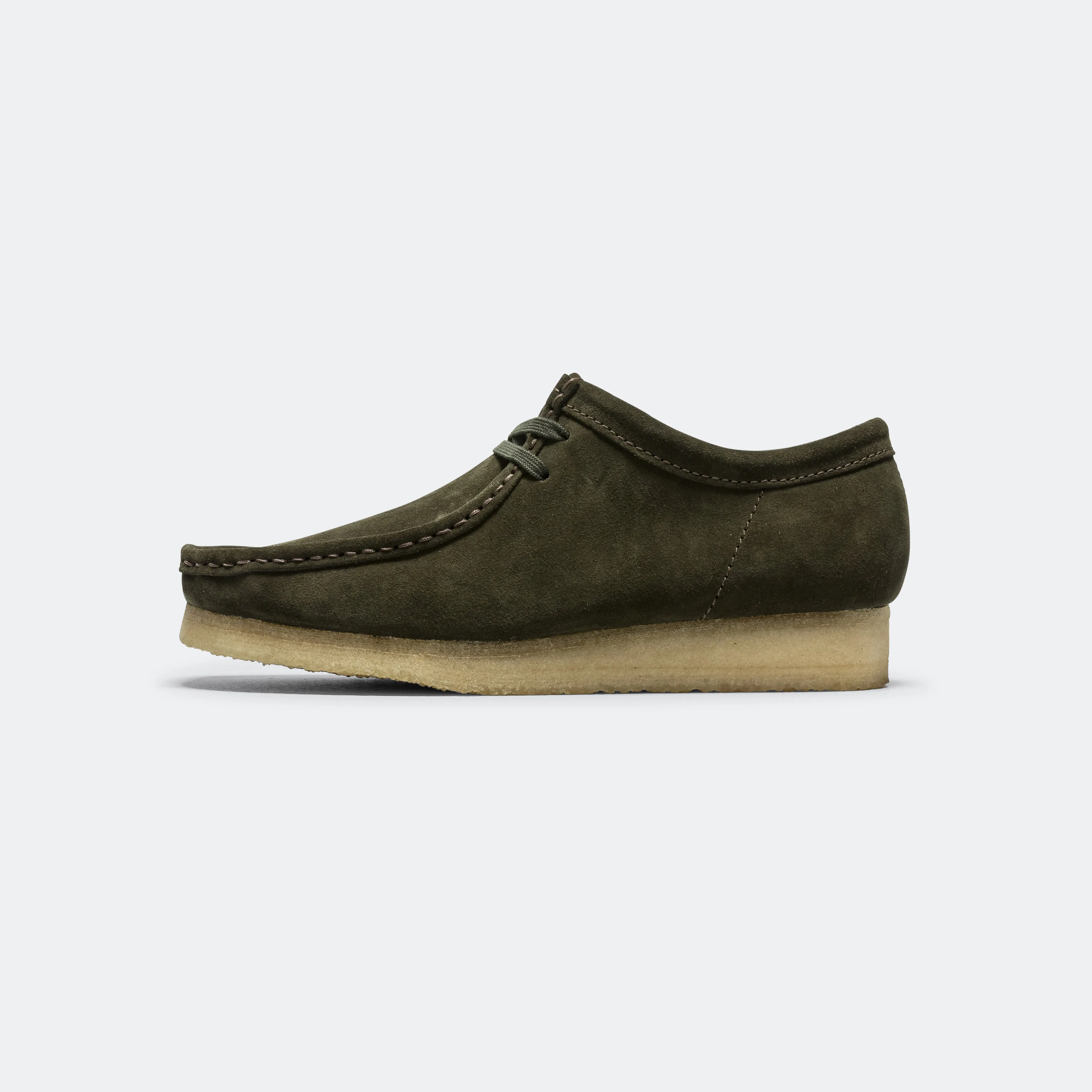 Wallabee - Forest Green Suede zipper