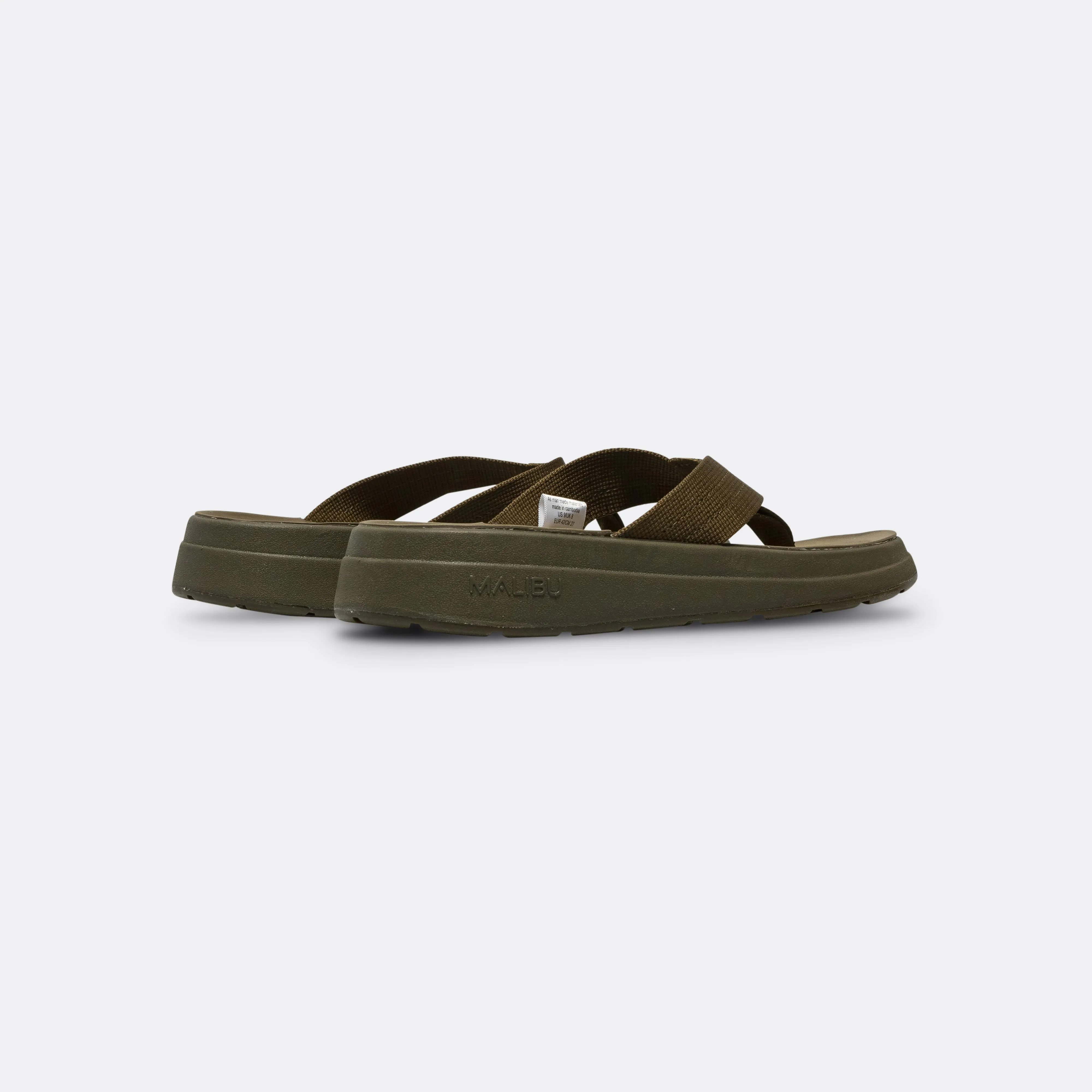 Relaxed Footwear for Summer Closed Design Surfrider - Olive