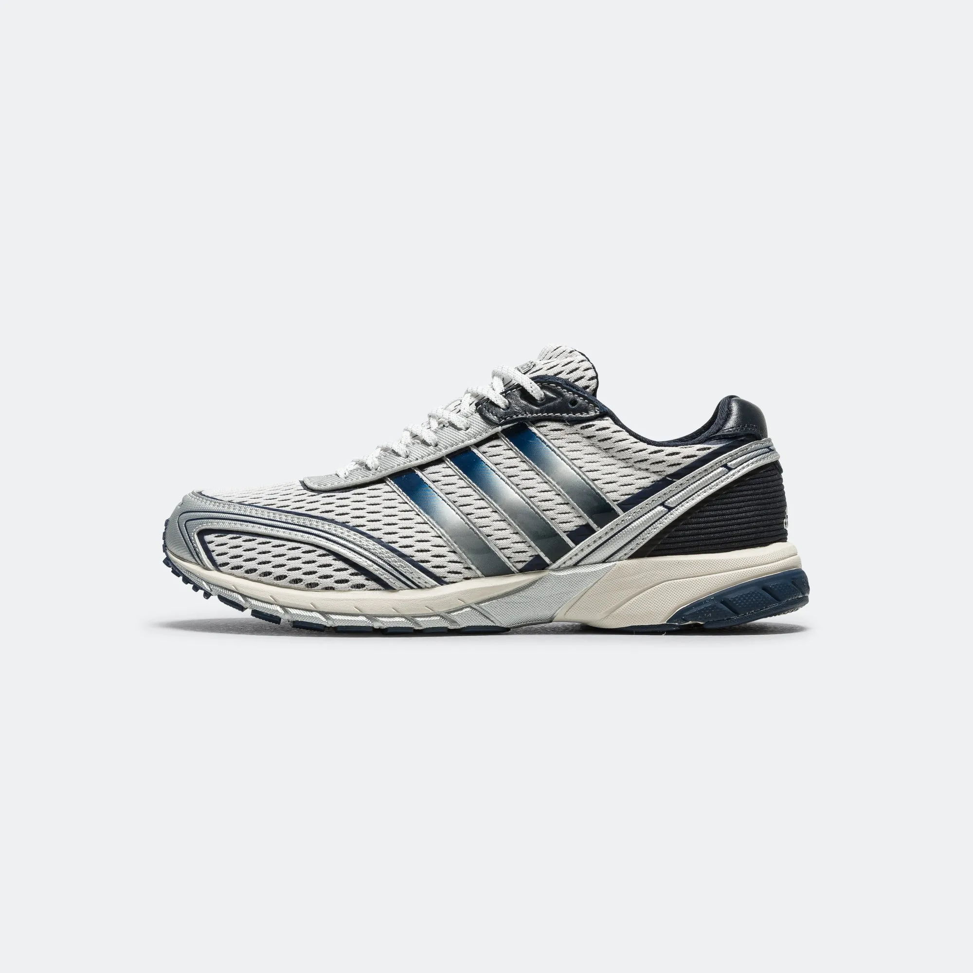 Unique grip Womens Adizero Adios x Sporty & Rich - Footwear White/Collegiate Navy-Cloud White