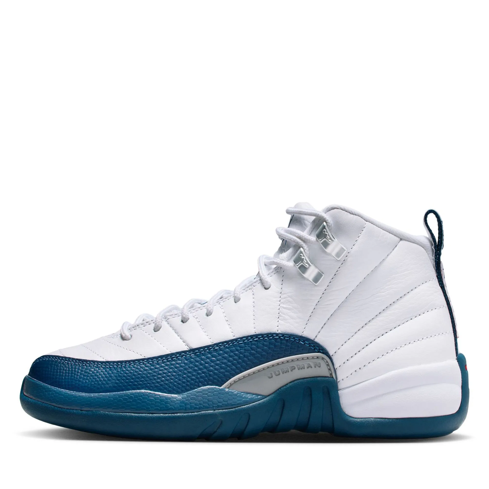 Air Jordan 12 Retro (GS) - White/French Blue Padded Tongue