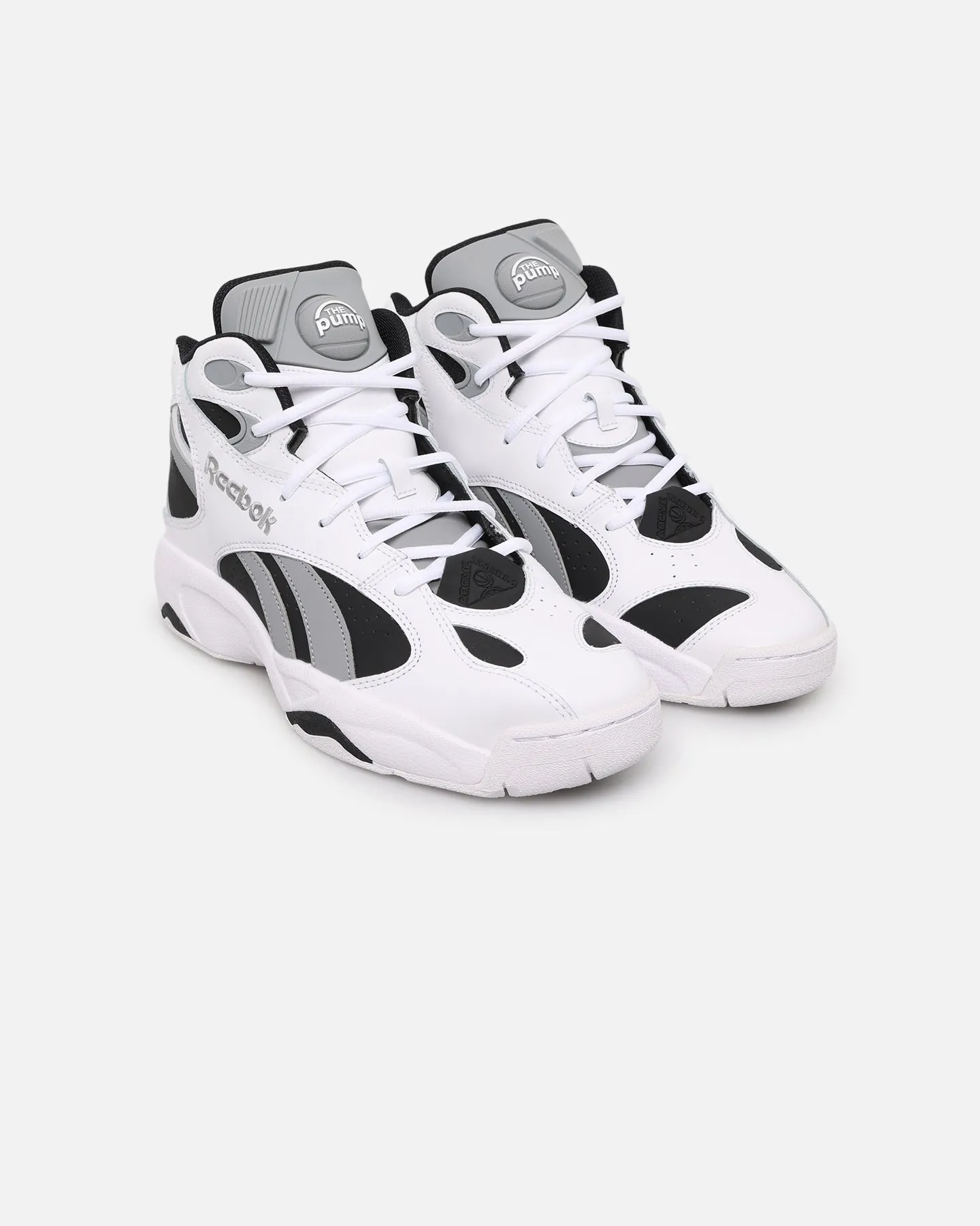 Padded collar Step Tall Reebok Above The Rim Pump Vertical White/Black