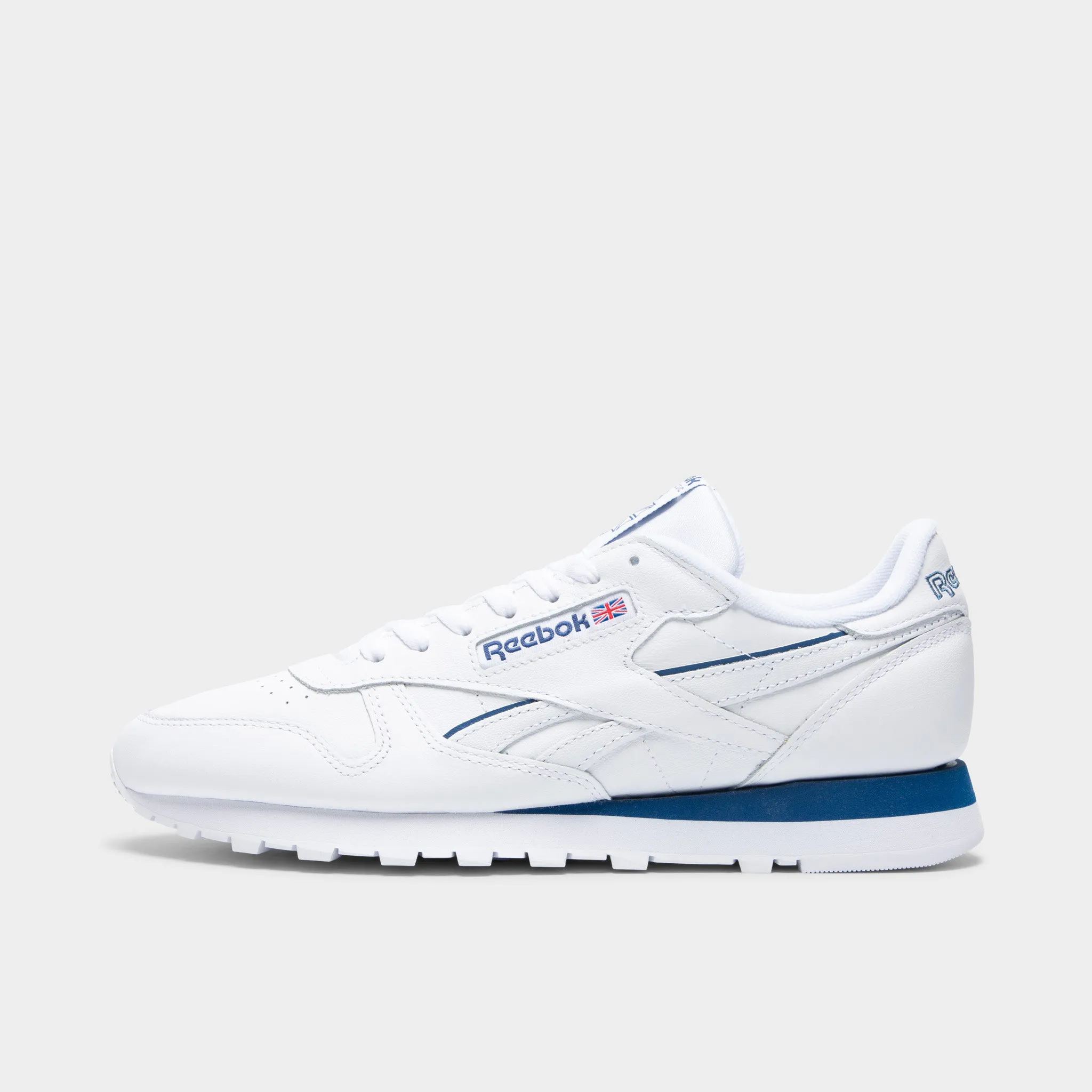 Reebok Classic Leather White / White - Twilight Blue Core Support Casual Move