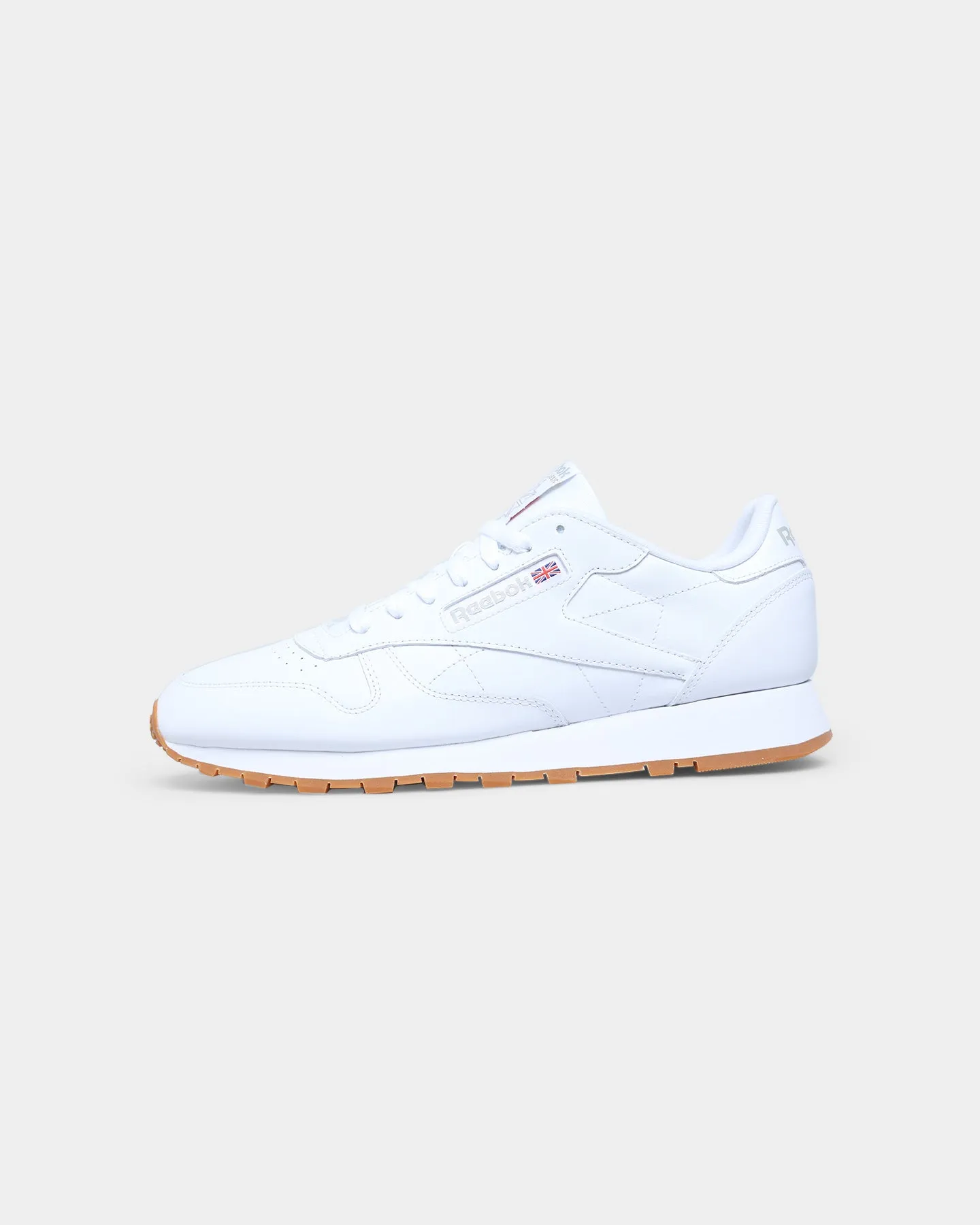Reebok Classic Leather White/Pure Grey 3/Red Durable outsole Matte Edge