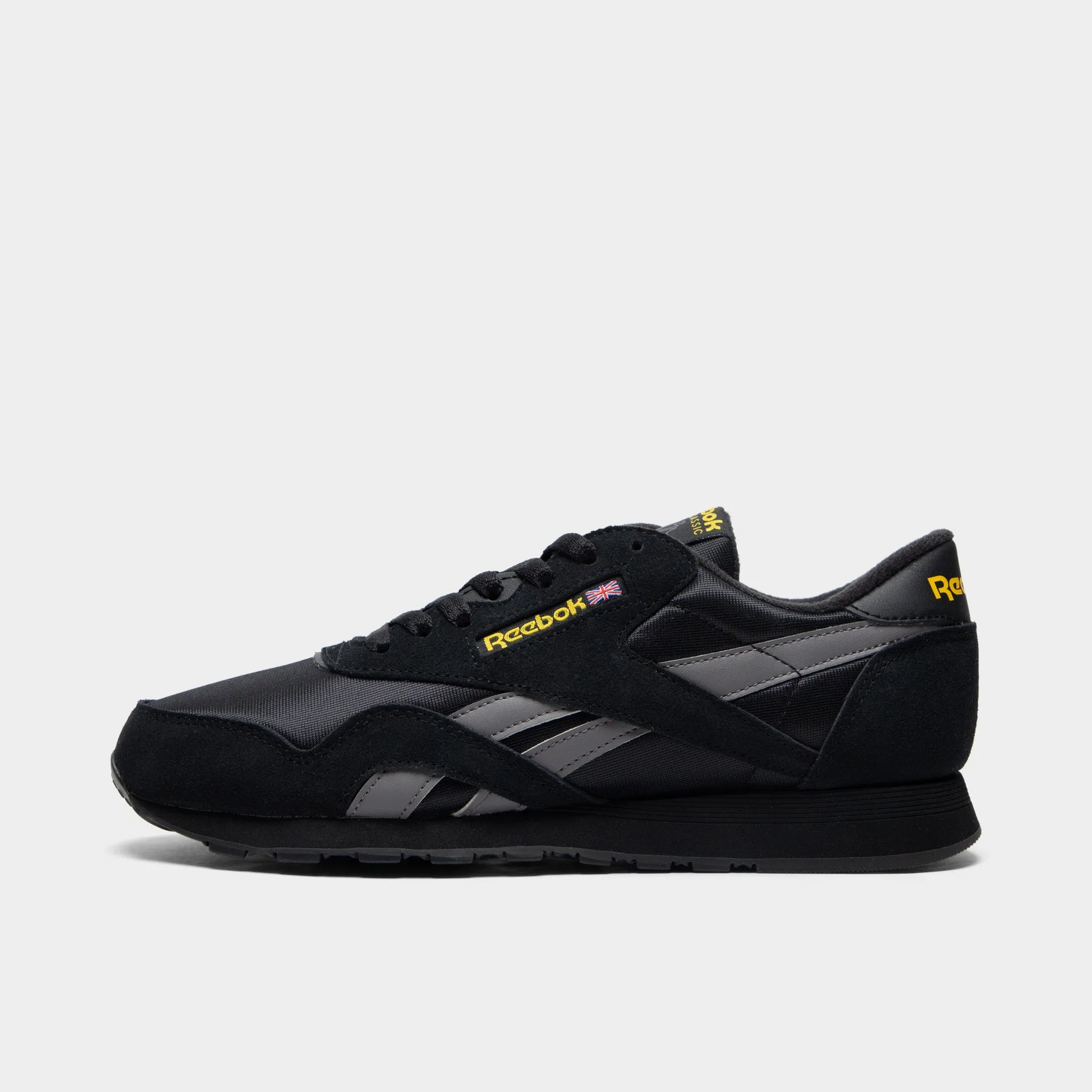 Reebok Classic Nylon Black / Overcast Grey - Golden Haze Sand Beige Smooth Padding