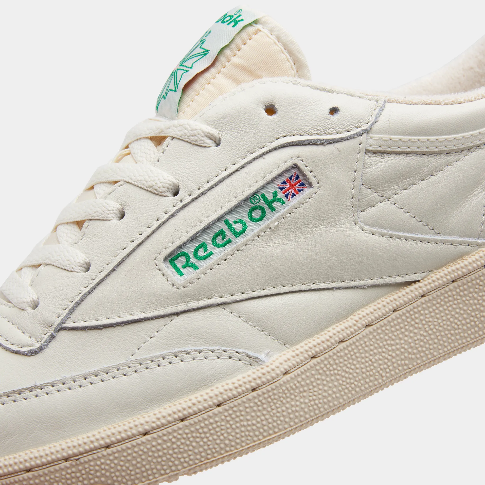 Men Mode Mobile Steps Reebok Club C 85 TV White / Green