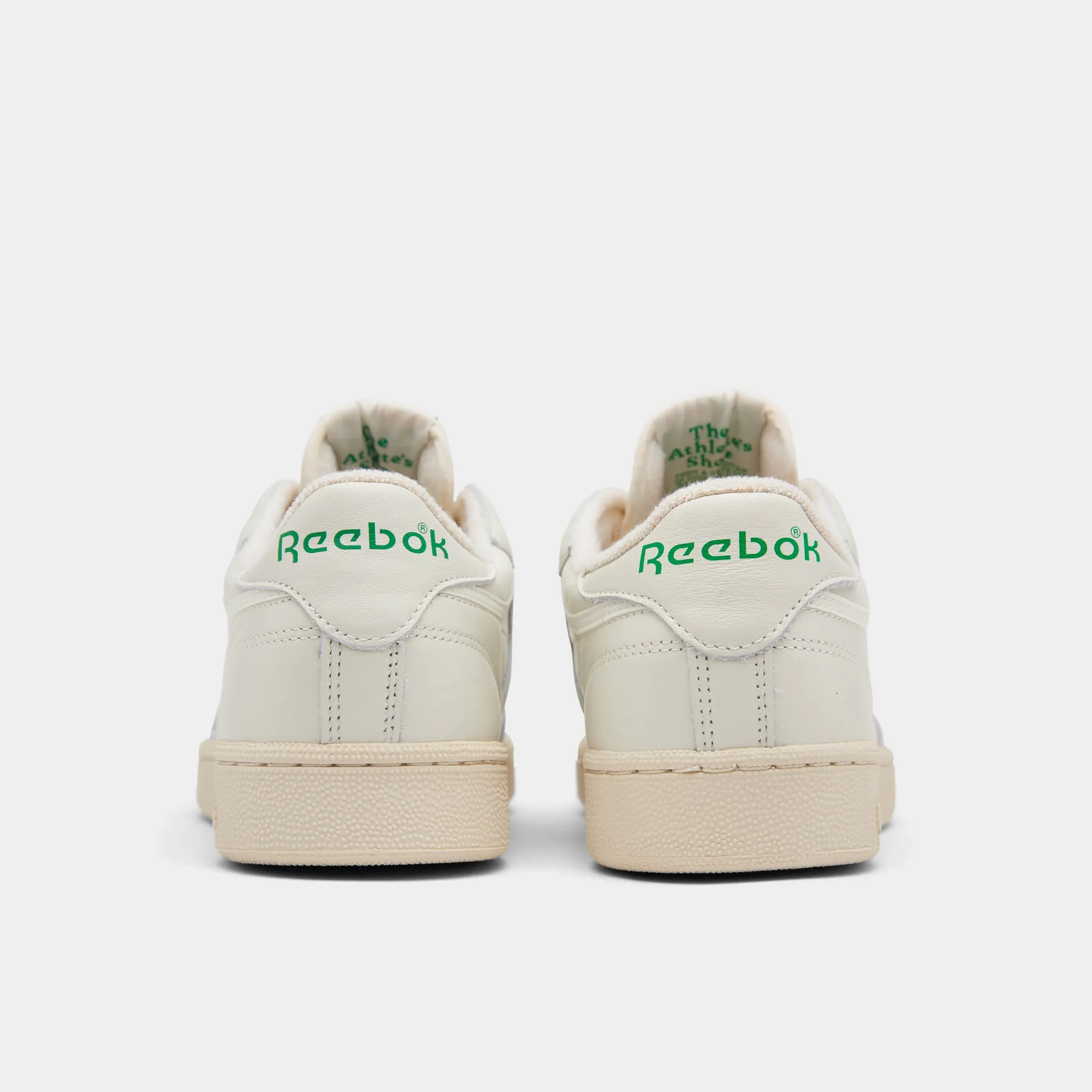 Reebok Club C 85 TV White / Green Foot Ease Elastic laces