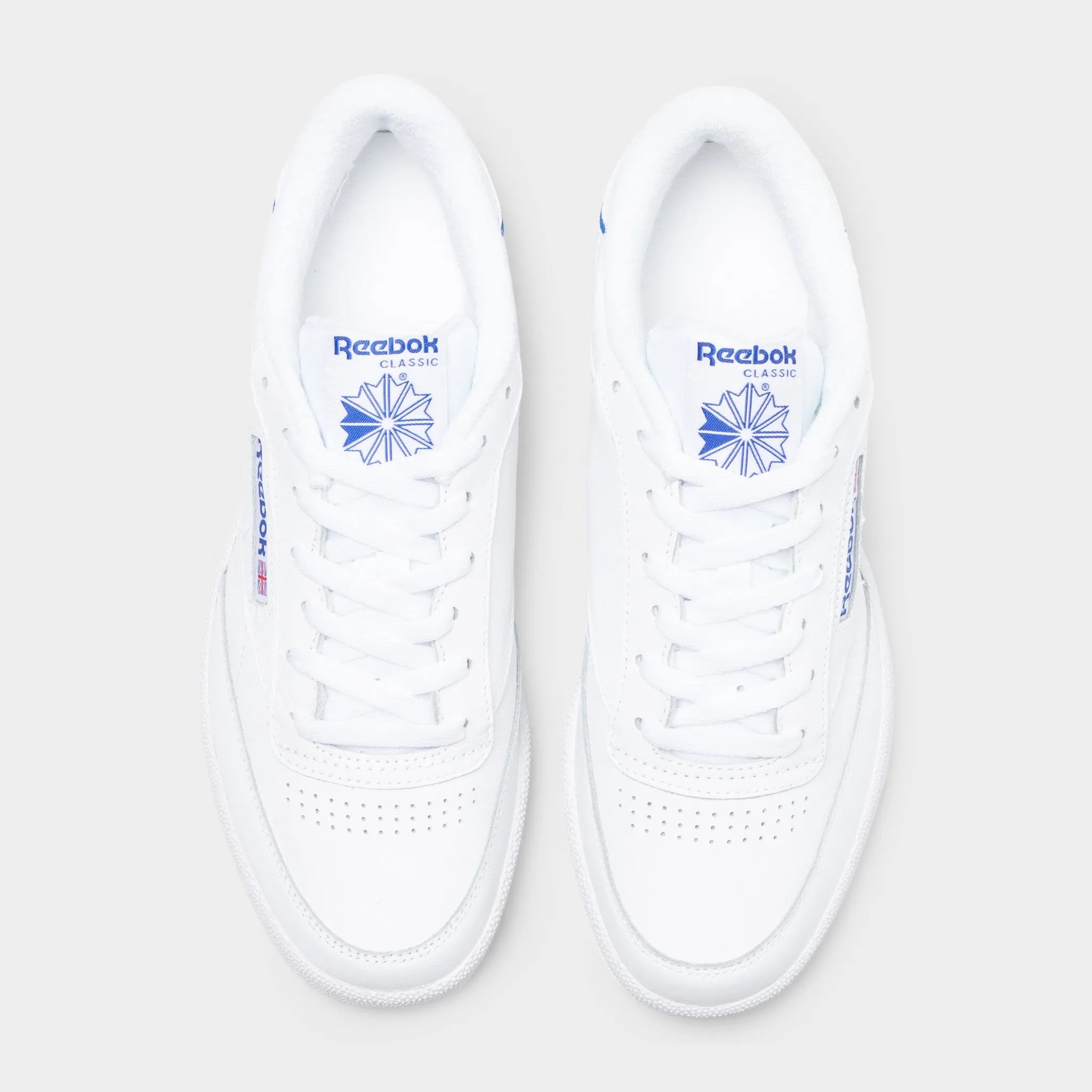 Current Hike Day Run Reebok Club C 85 White / White - Optimum Blue