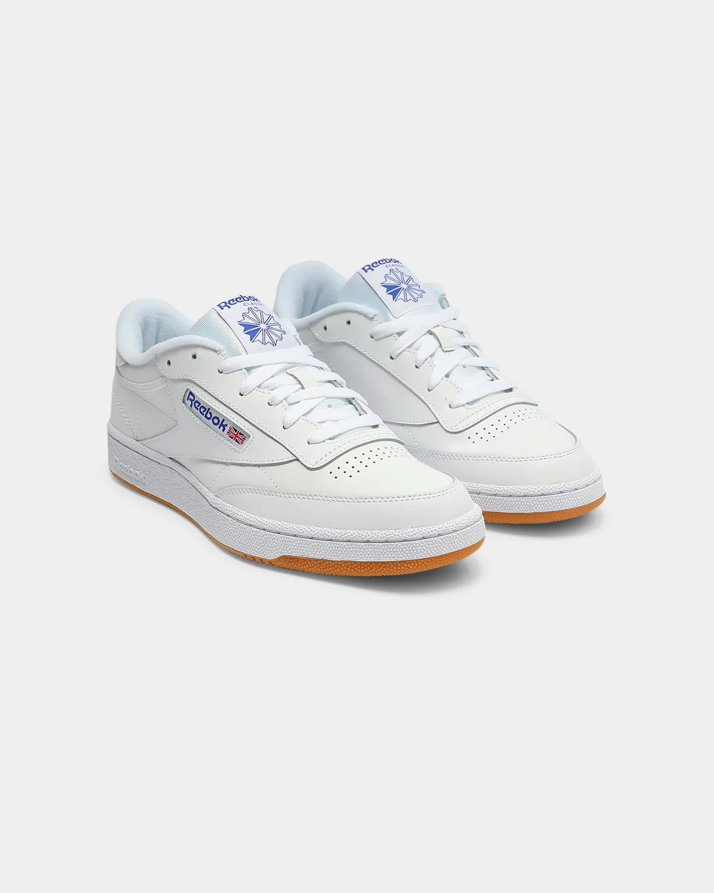 Reebok Club C 85 White/Royal/Gum Nordic Tone Metal Edge